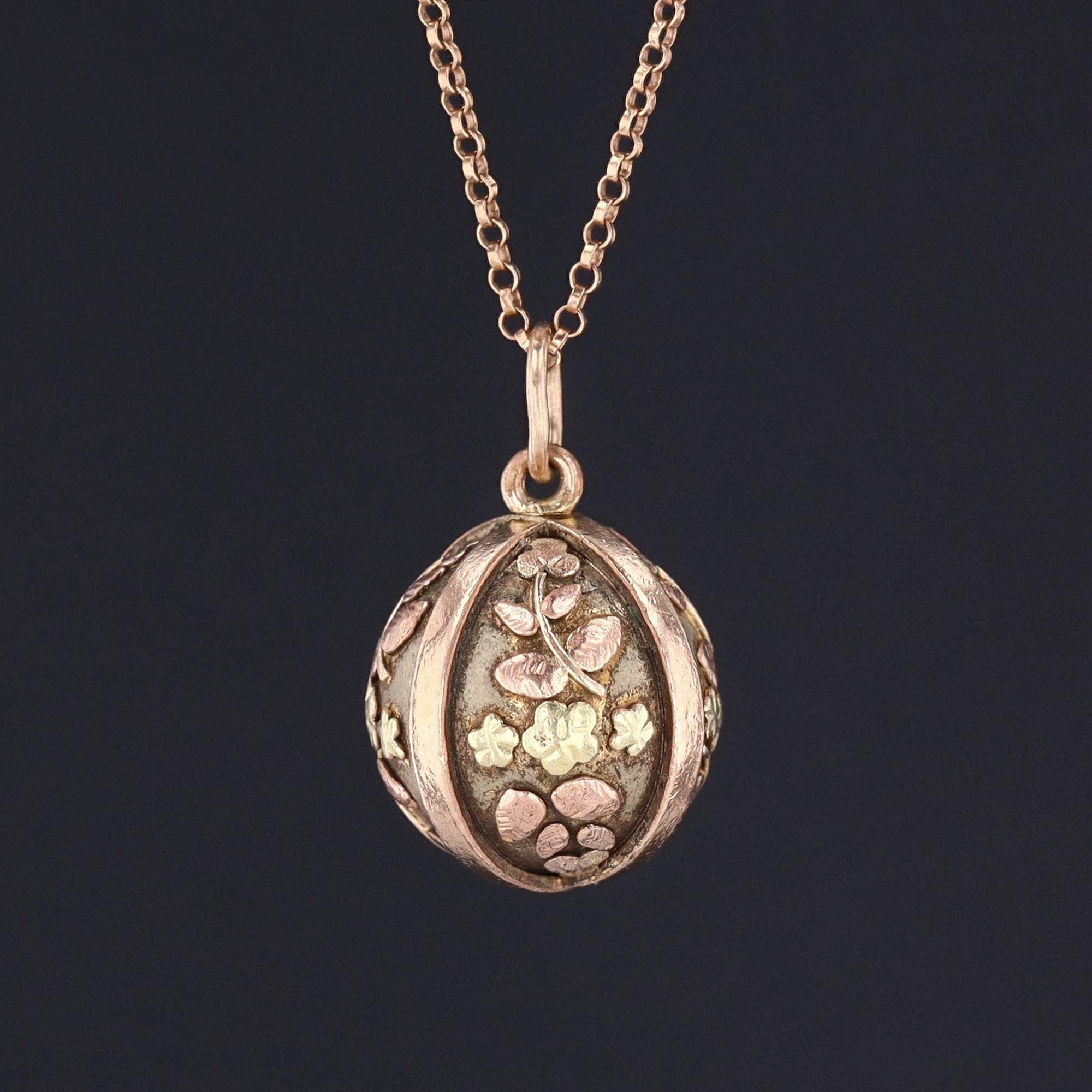 Gold Ball Charm or Pendant | Antique Mixed Metal Ball or Orb Pendant | Silver and Gold Ball Pendant on Optional 9ct Chain