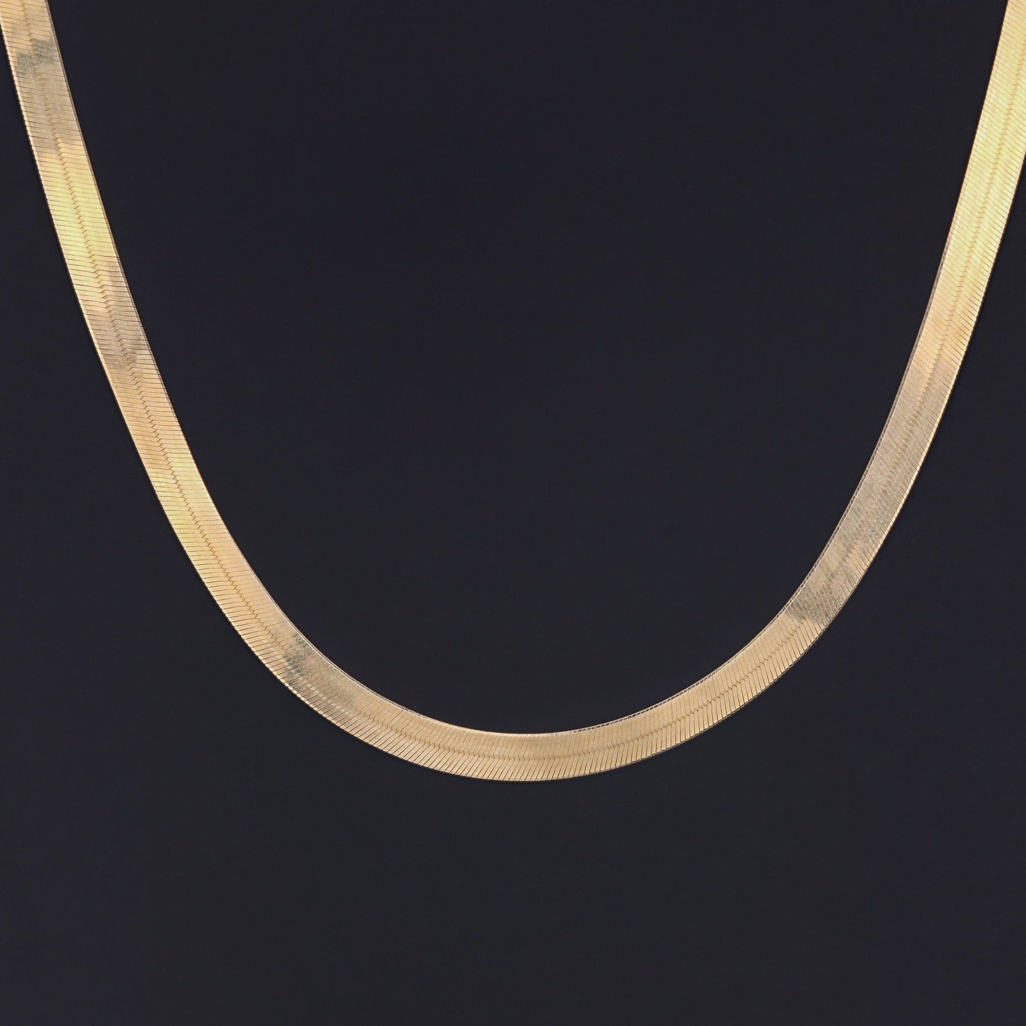 14k Gold Chain | Vintage 14k Chain | Herringbone Chain | Vintage Herringbone Chain