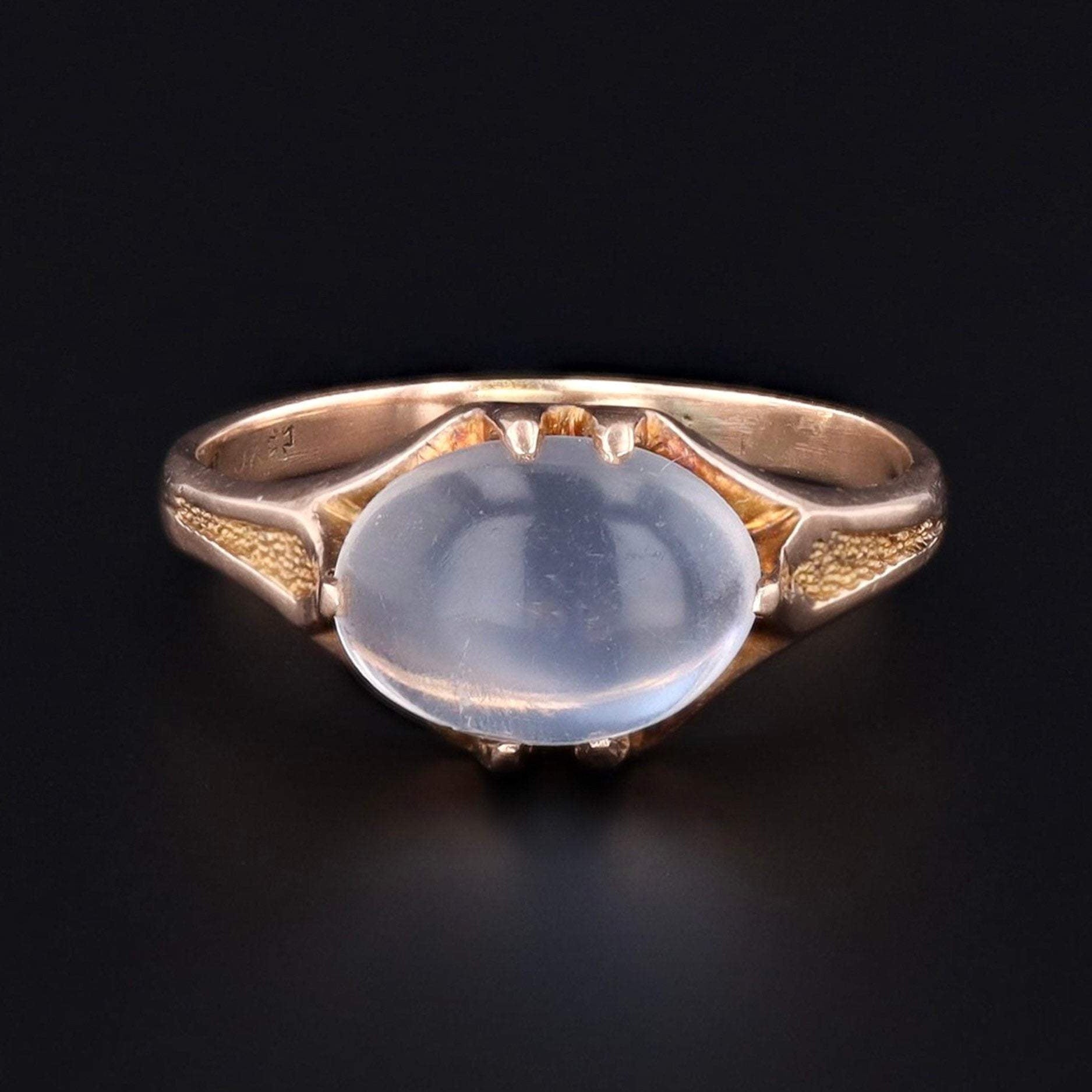 Moonstone Ring | Vintage Moonstone Ring | 10k Gold Moonstone Ring | 10k Gold Ring | Vintage Ring