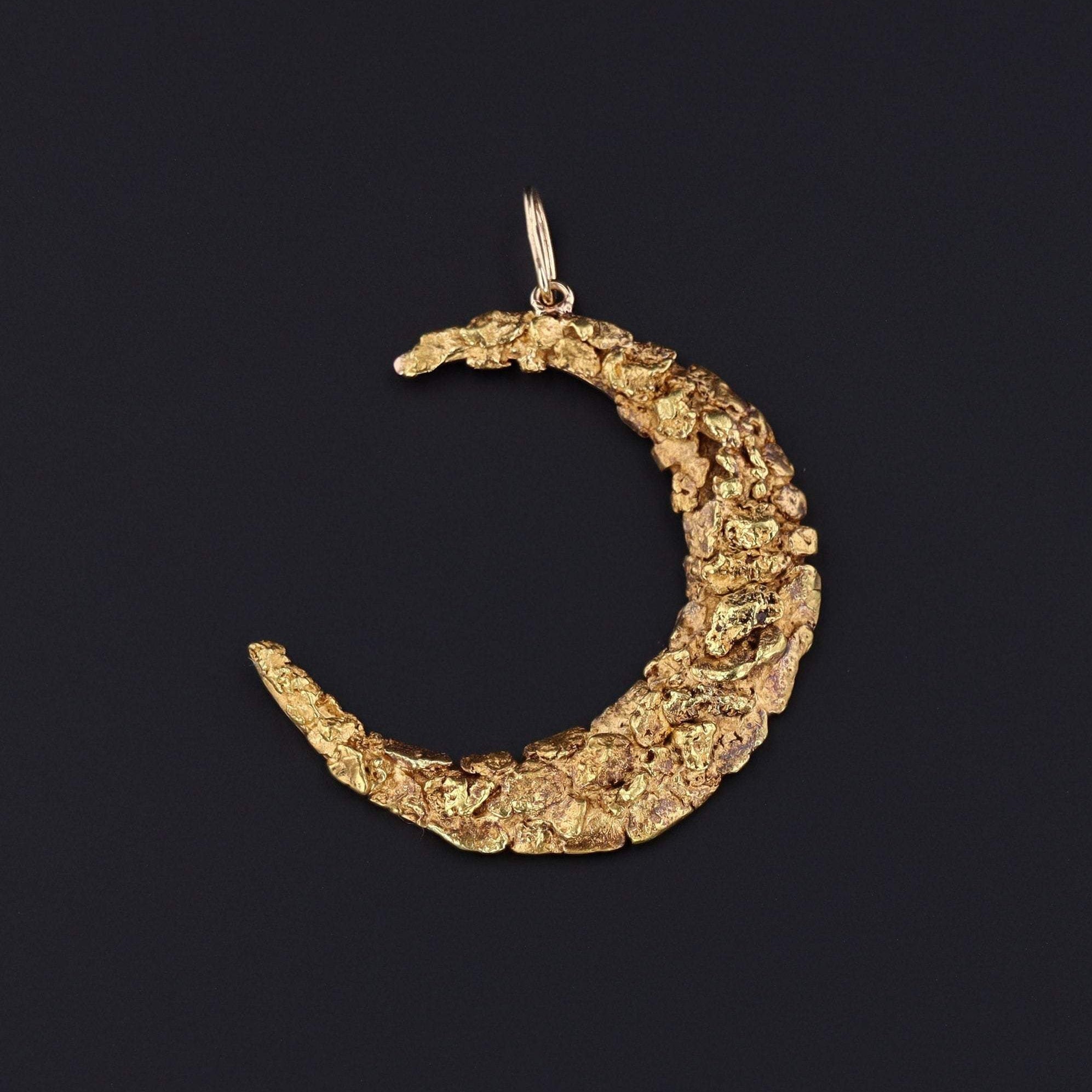 Crescent Moon Pendant | Antique Crescent 
