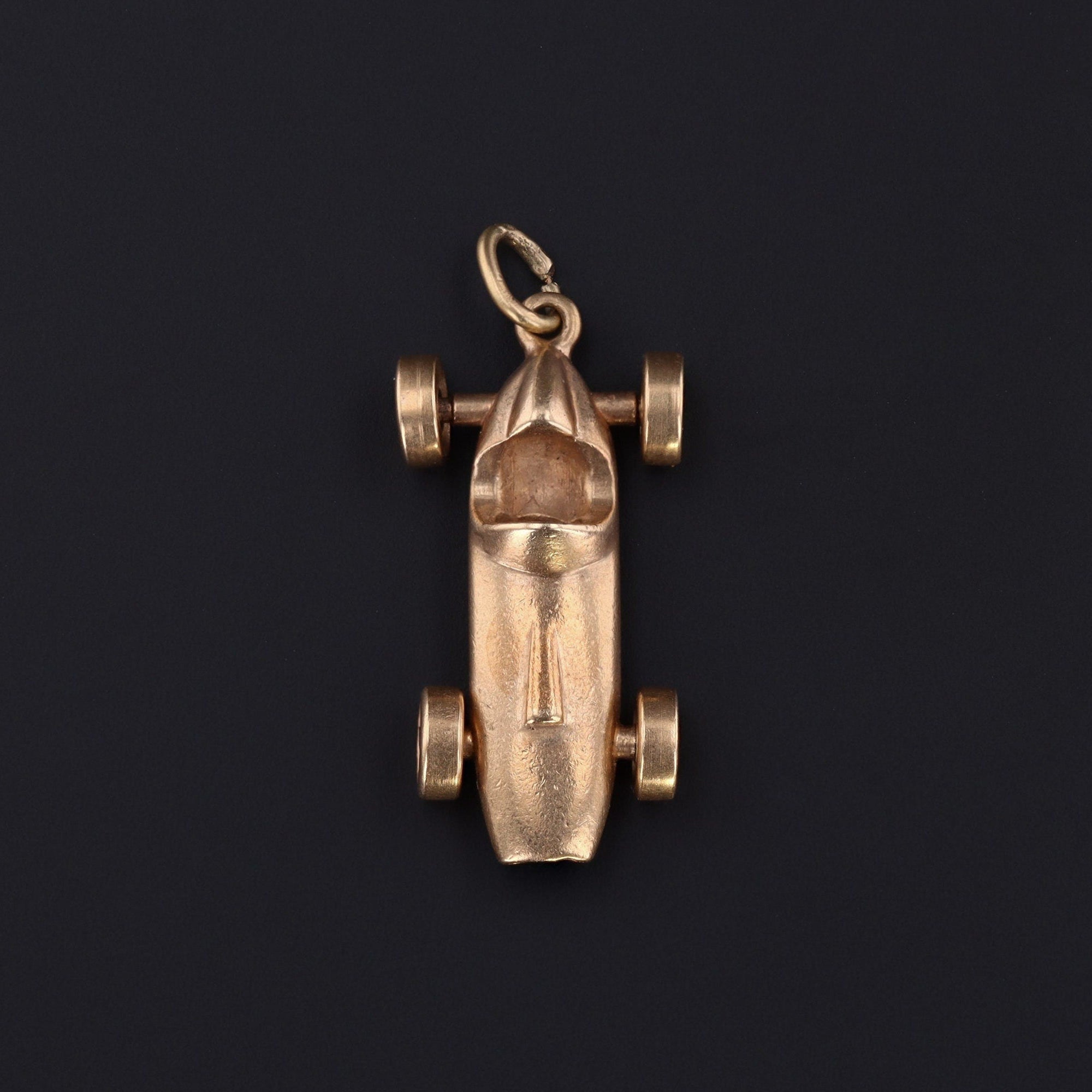 Race Car Charm | 14k Gold Car 