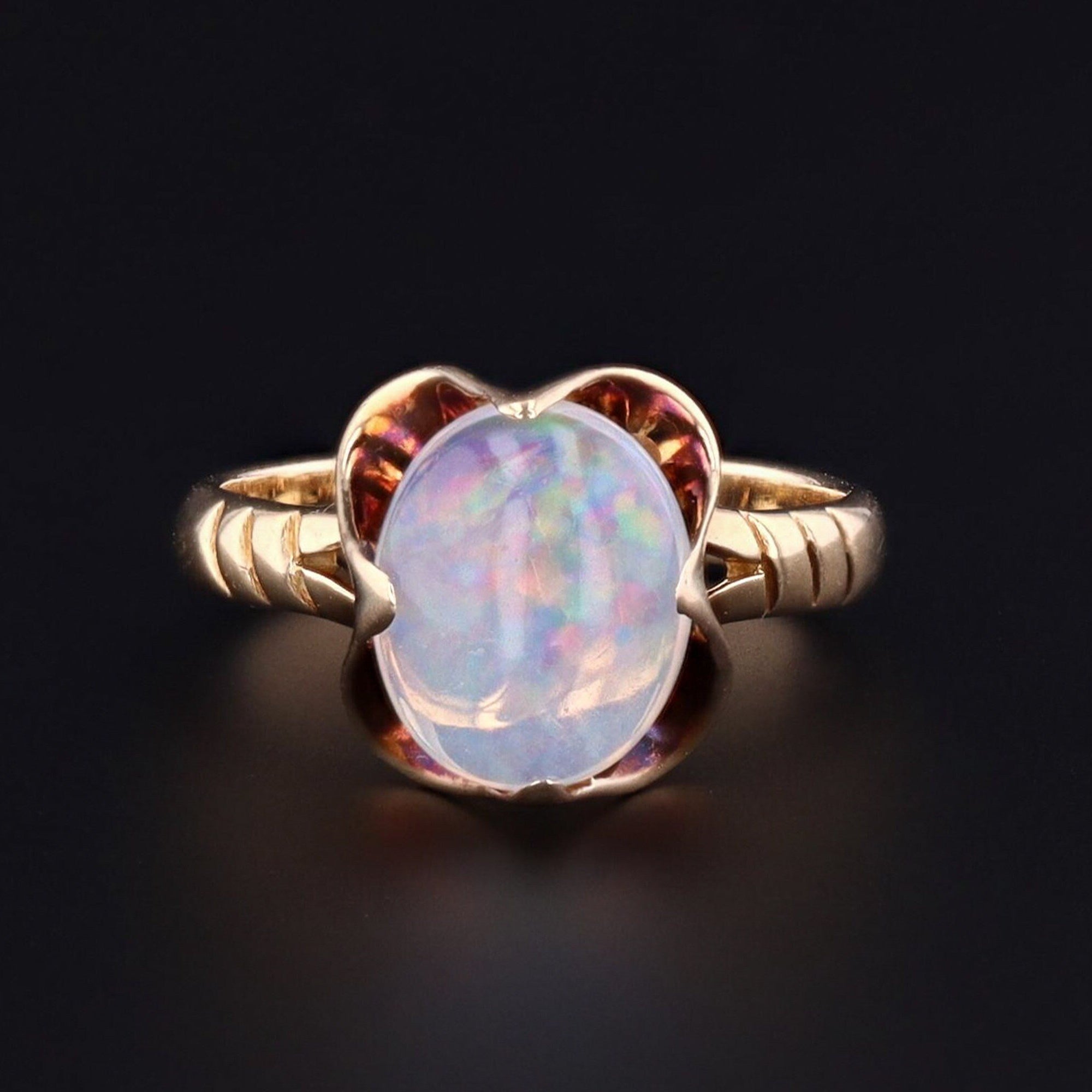 Opal Ring | Vintage 14k Gold Ring 