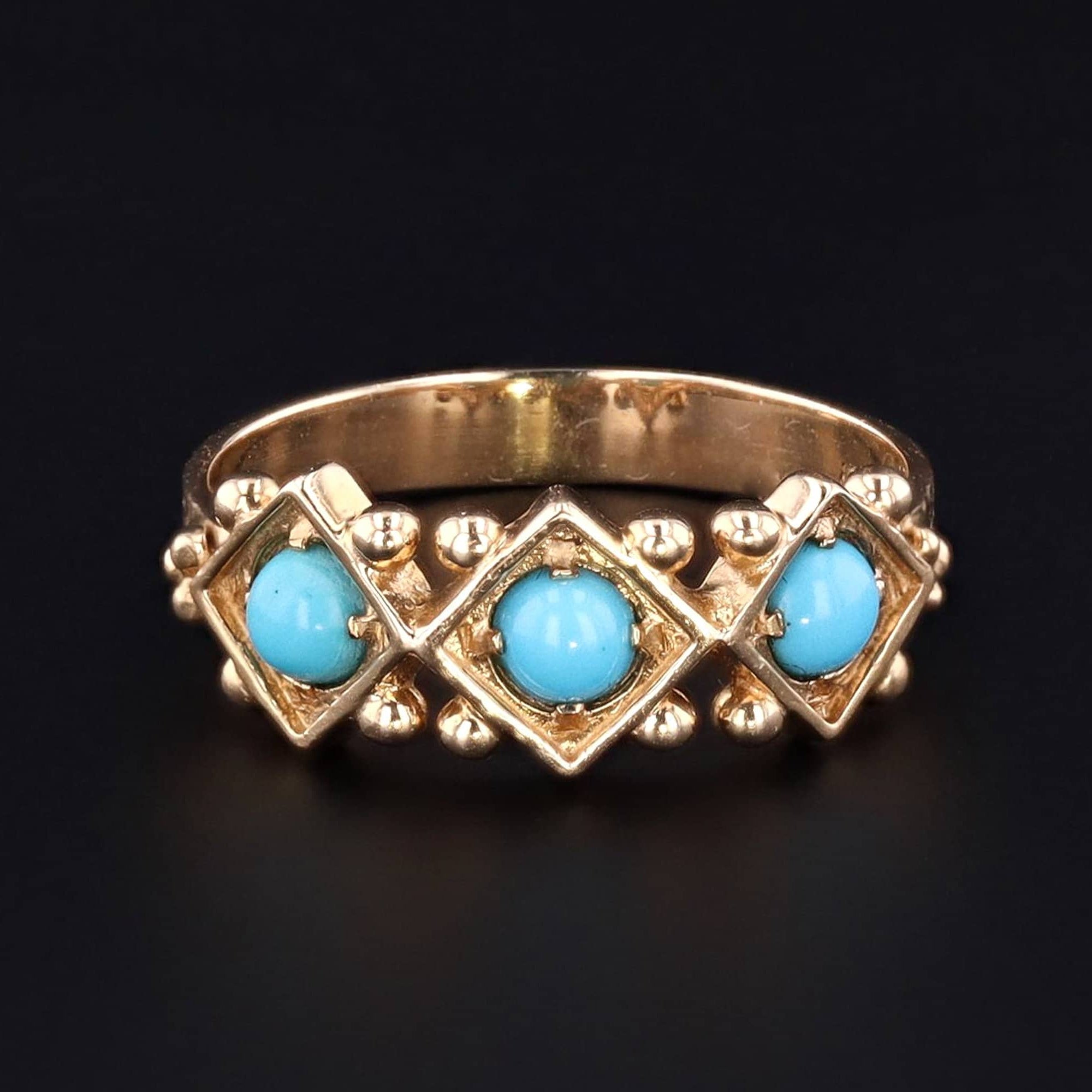 Turquoise Ring | Vintage Turquoise Ring 