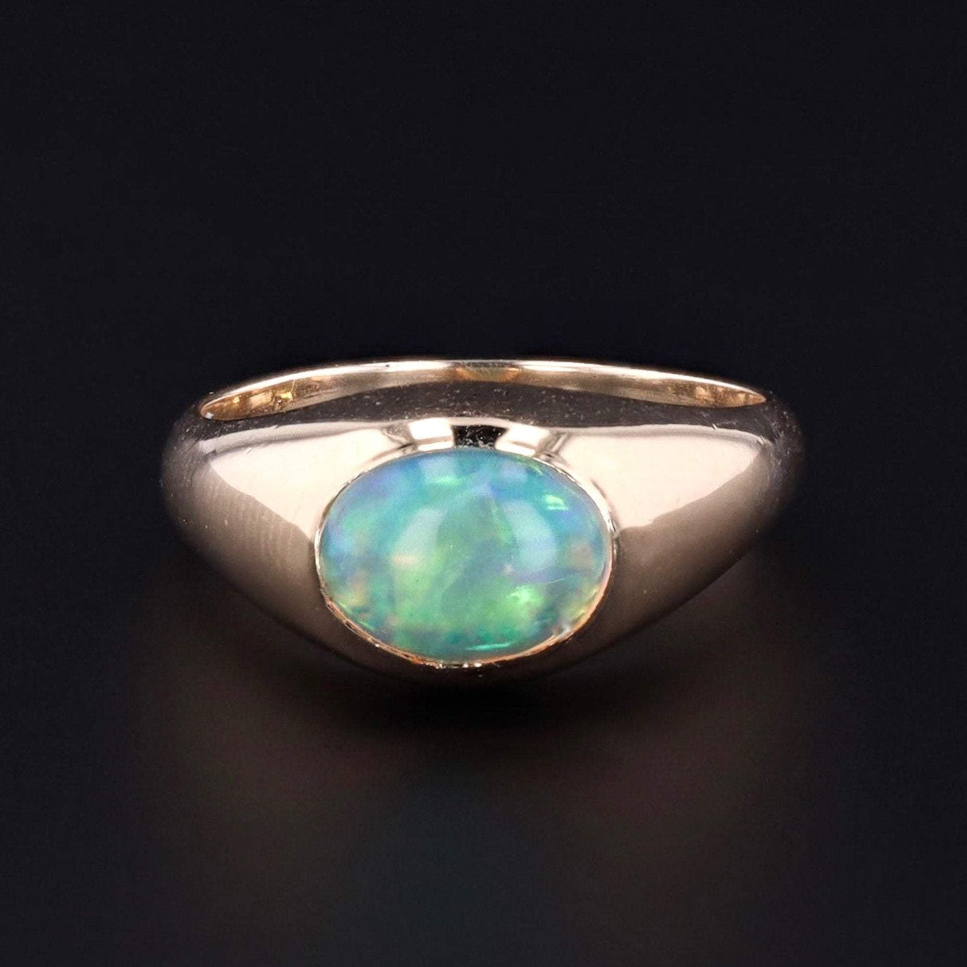 Opal Ring | Vintage 14k Gold RIng | Crystal Opal Ring | Vintage Ring