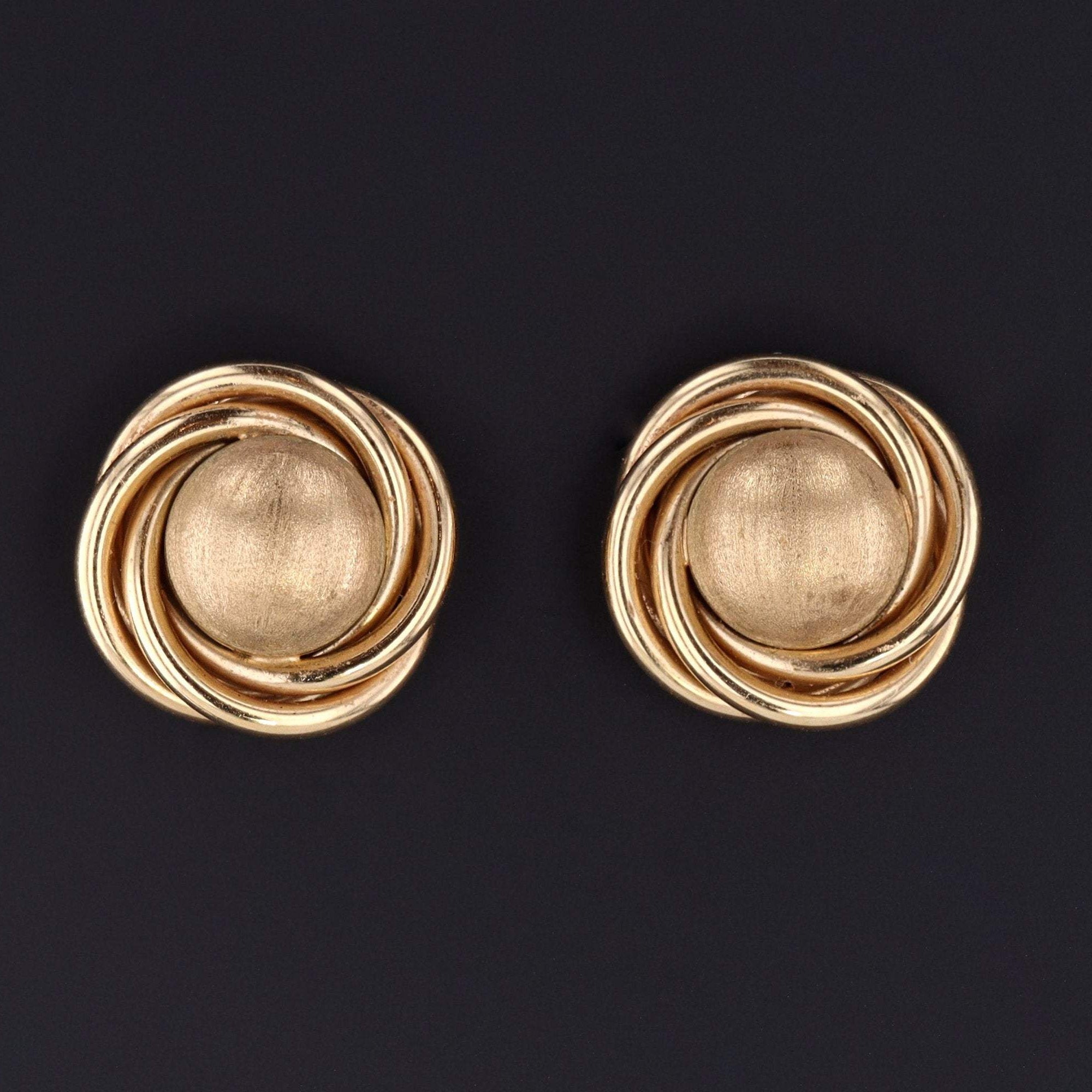 14k Gold Earrings | Vintage Gold Earrings 