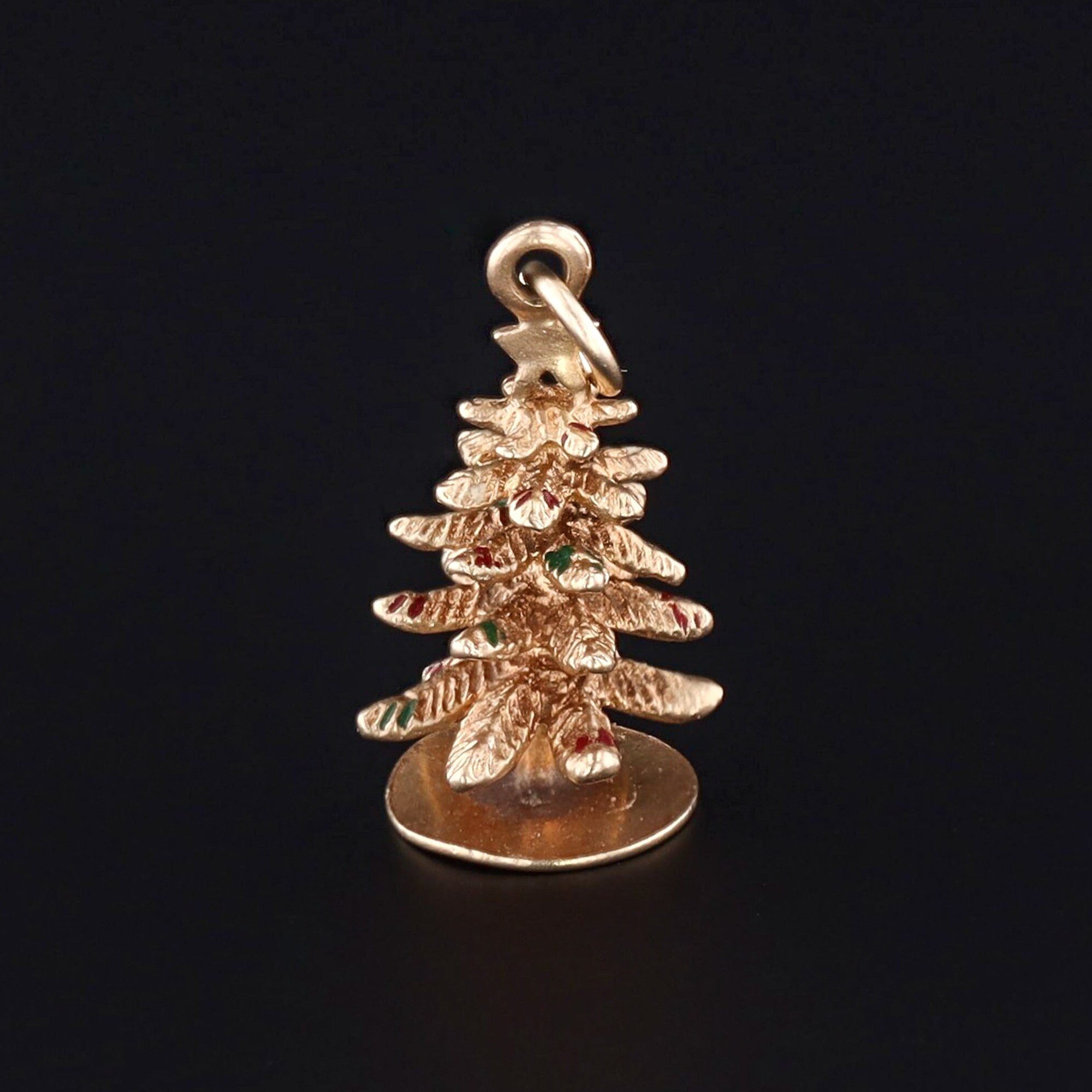 Christmas Tree Charm | 14k Vintage Charm 