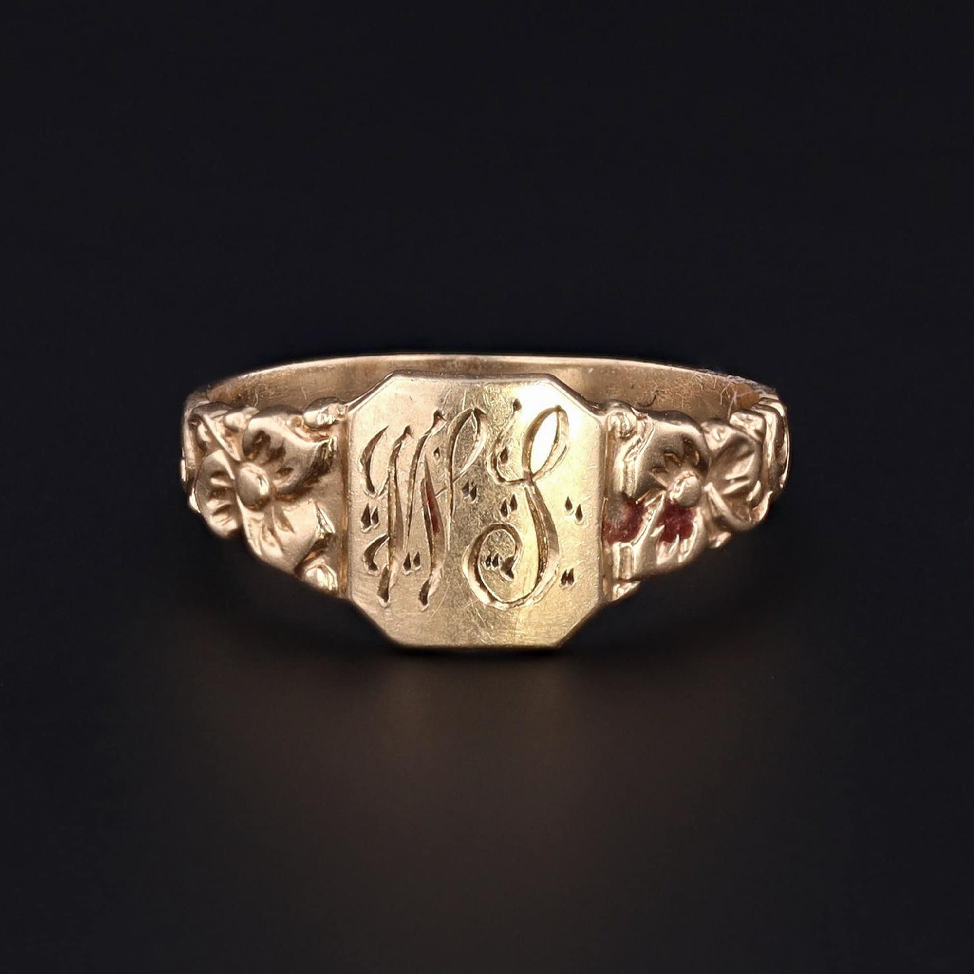 14k Gold Pinky Ring | Antique Child's Ring 