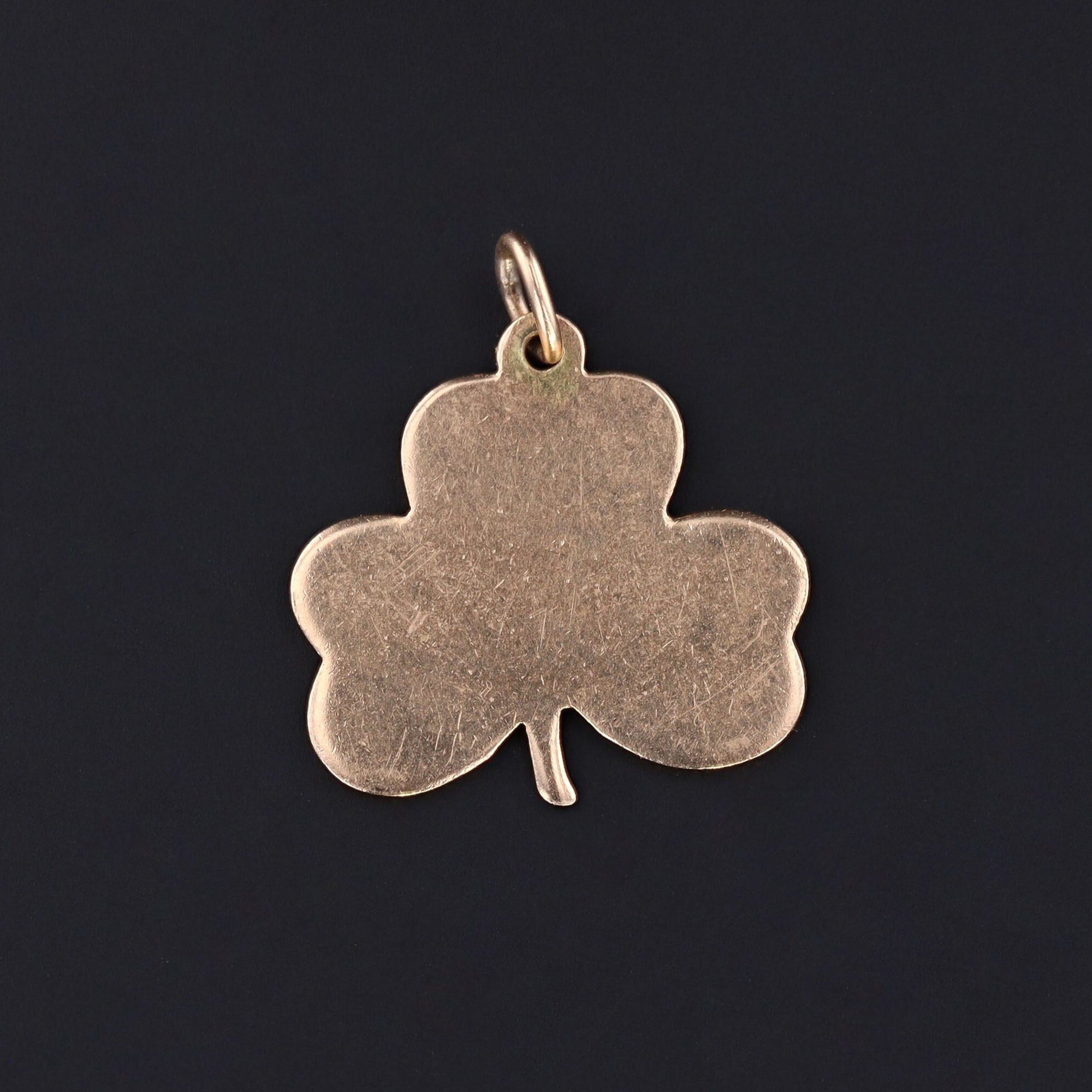 Shamrock Pendant | Vintage Enamel Shamrock Pendant 