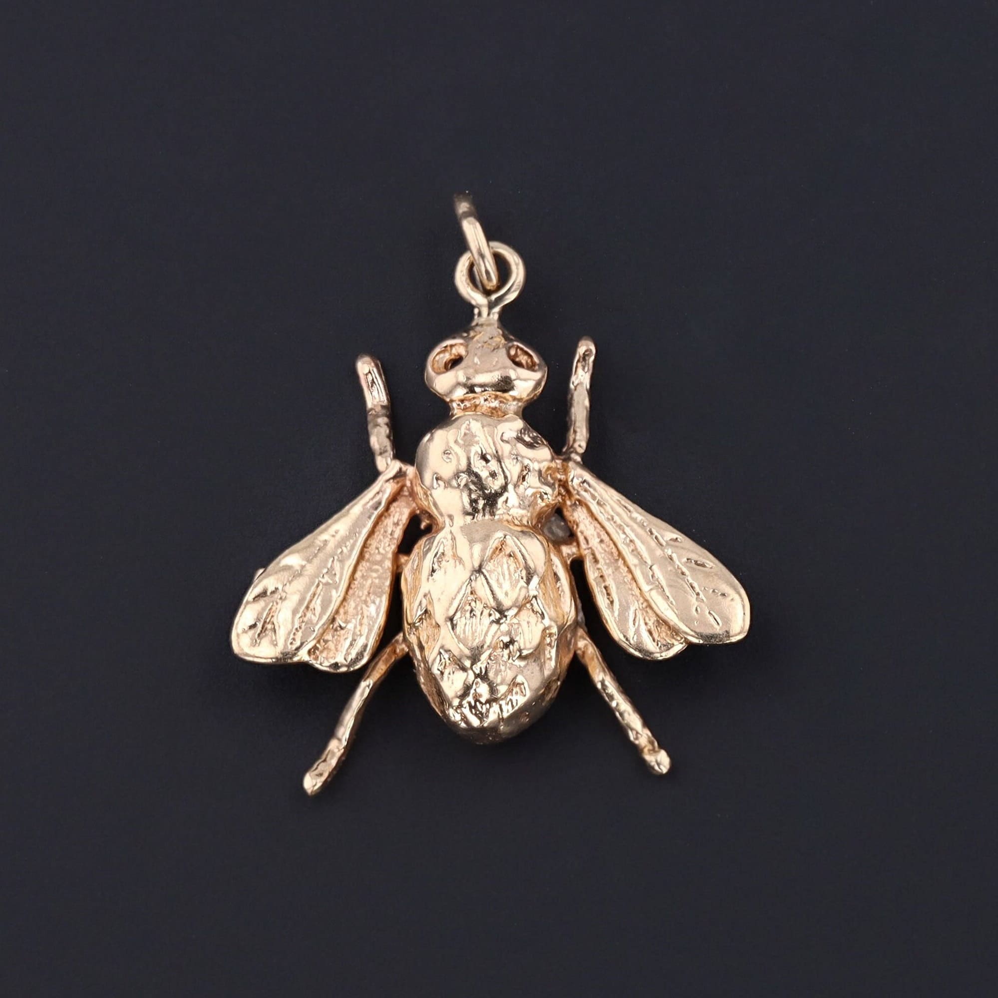 Bee Charm or Pendant | 14k Gold Bee Charm 