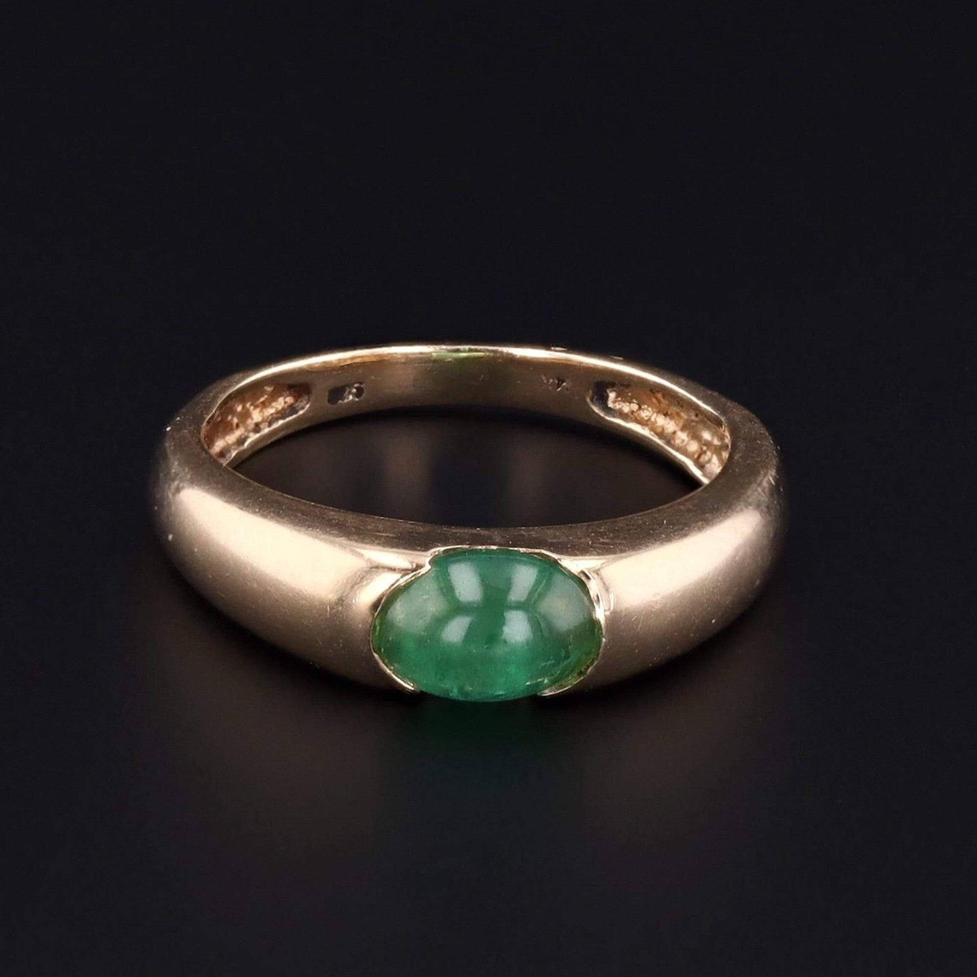 Vintage Emerald Ring | Vintage Band Ring 