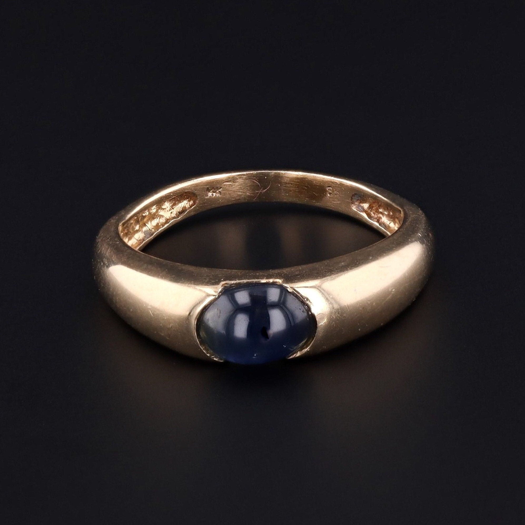 Cabochon Sapphire Ring - Hammerman Jewels