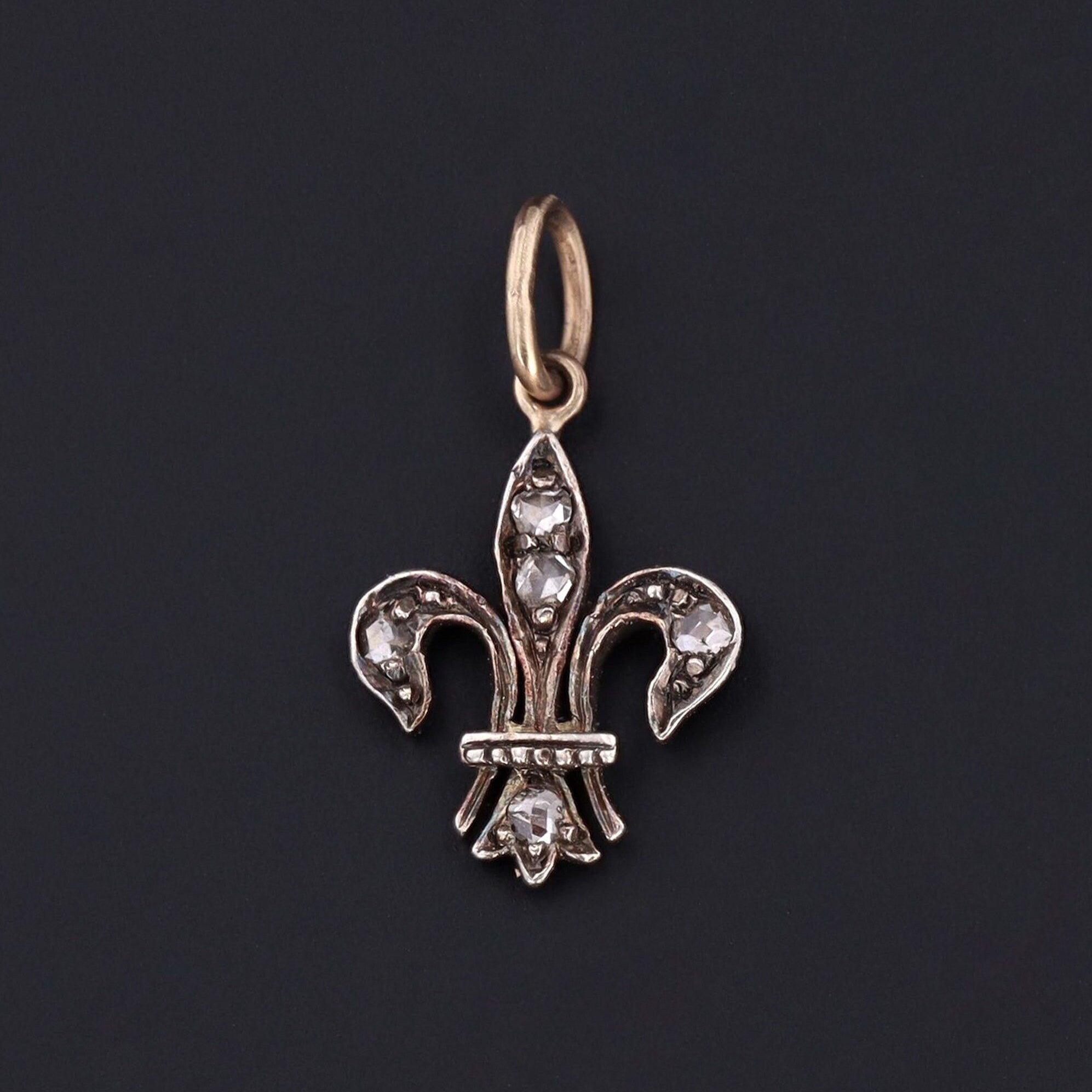 Fleur De Lis Charm | 14k Gold & Silver Charm 