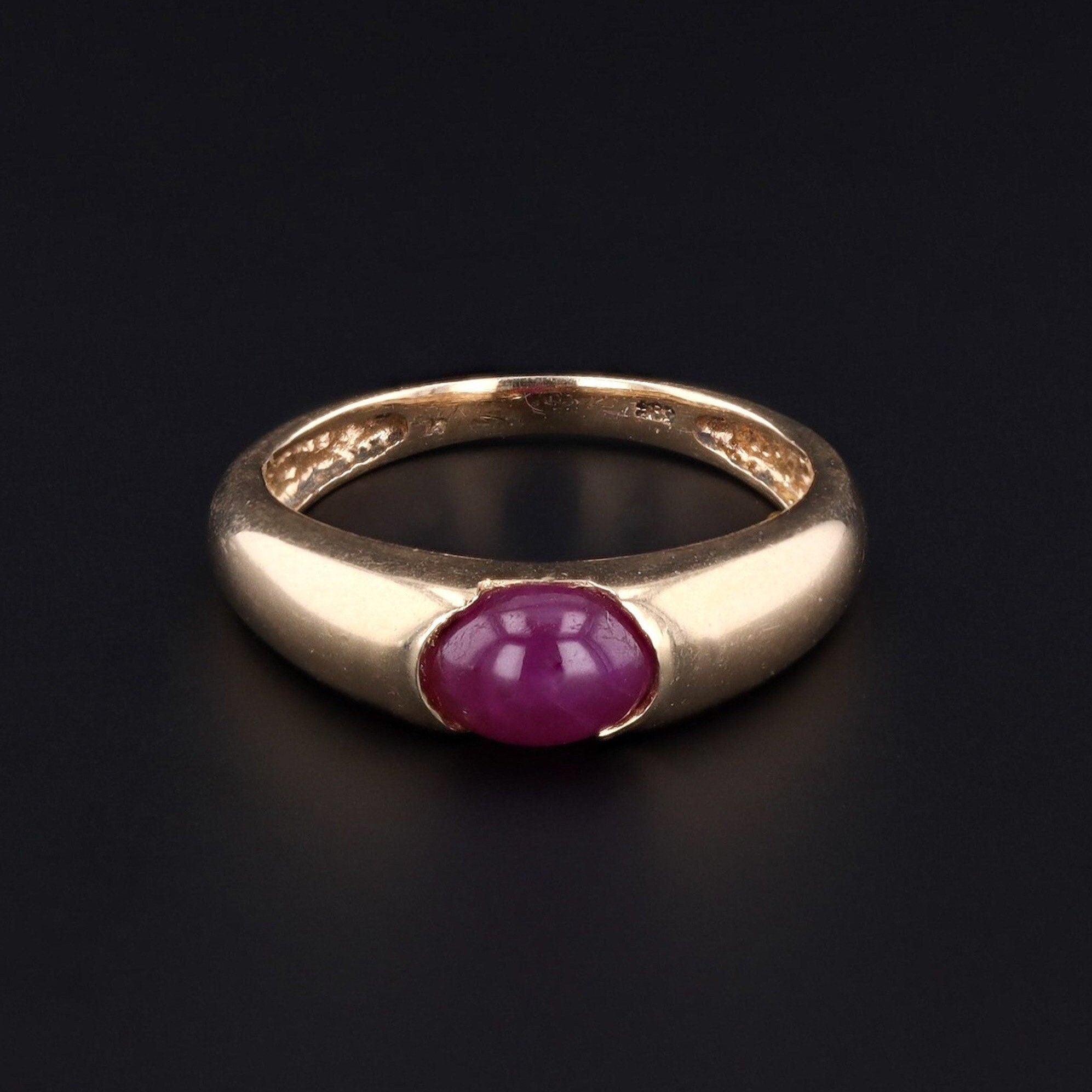 Vintage Ruby Ring | Vintage Ruby Band 