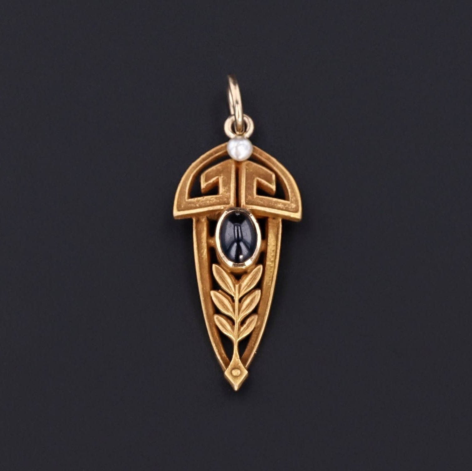 Sapphire Pendant or Charm | 14k Gold Charm 