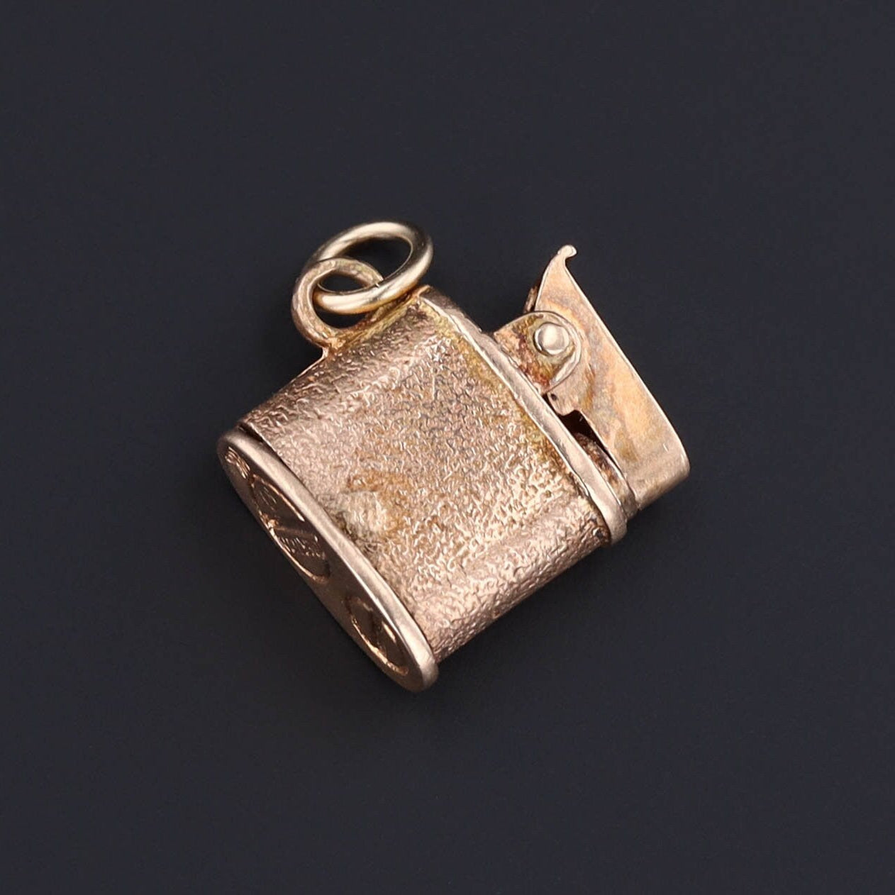 Vintage Lighter Charm | 14k Gold Charm 