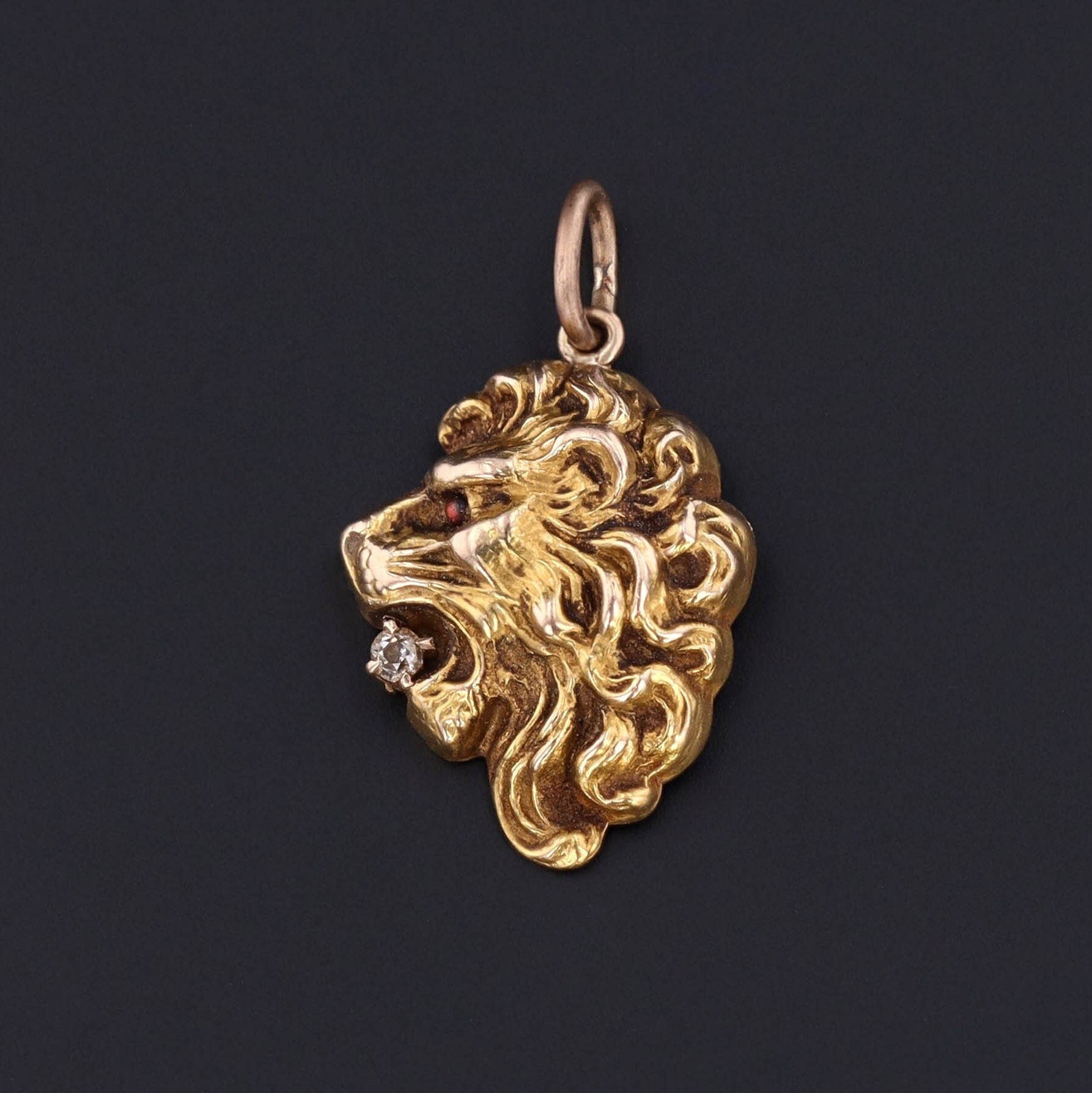 Antique Lion Charm | Pin Conversion 