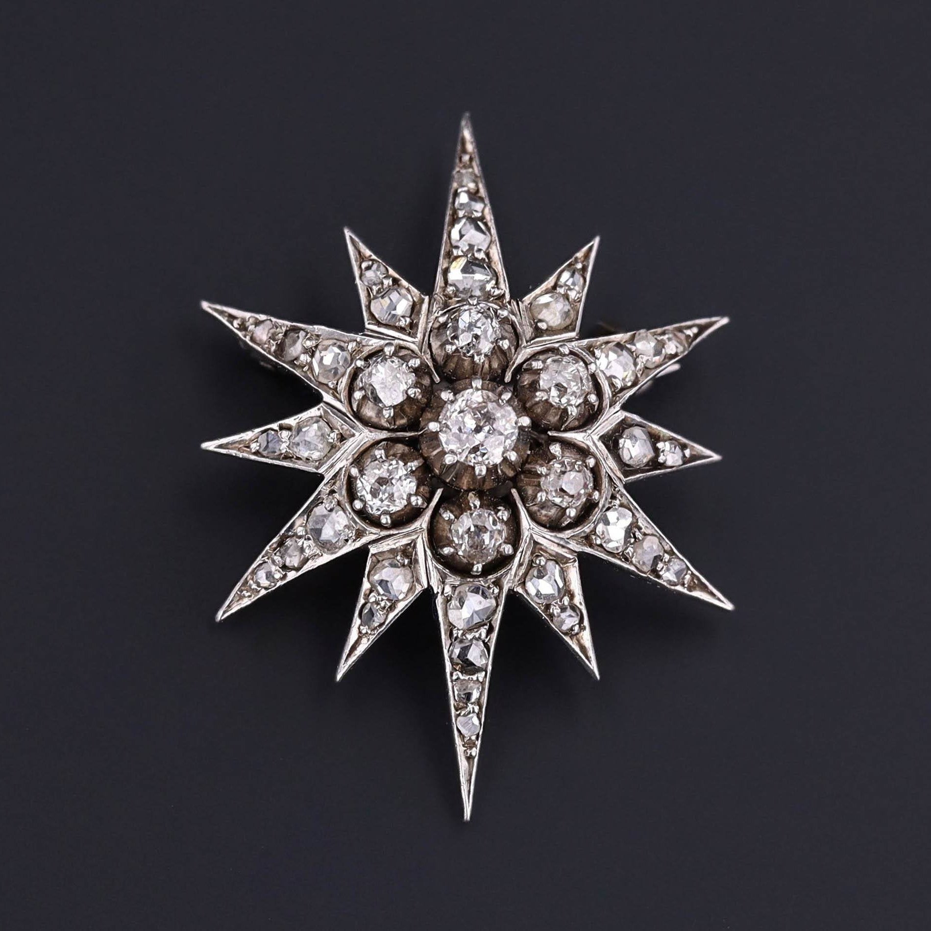 Antique Diamond Star Brooch | Antique Brooch 