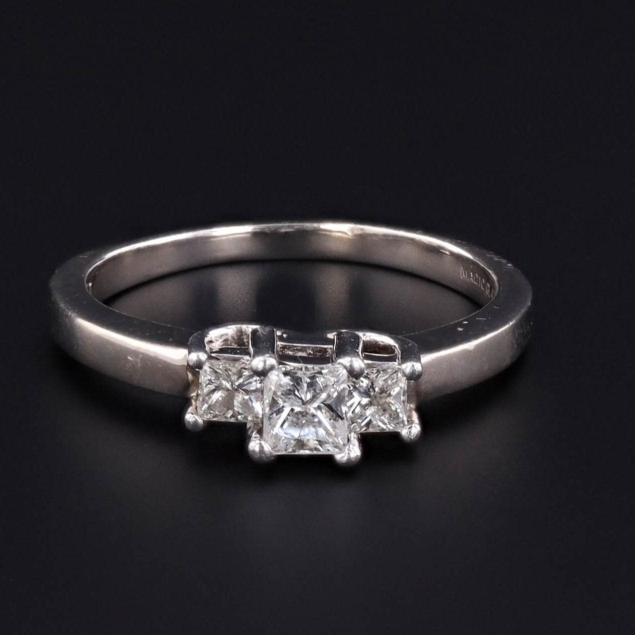 Diamond Ring | Past Present Future Ring 