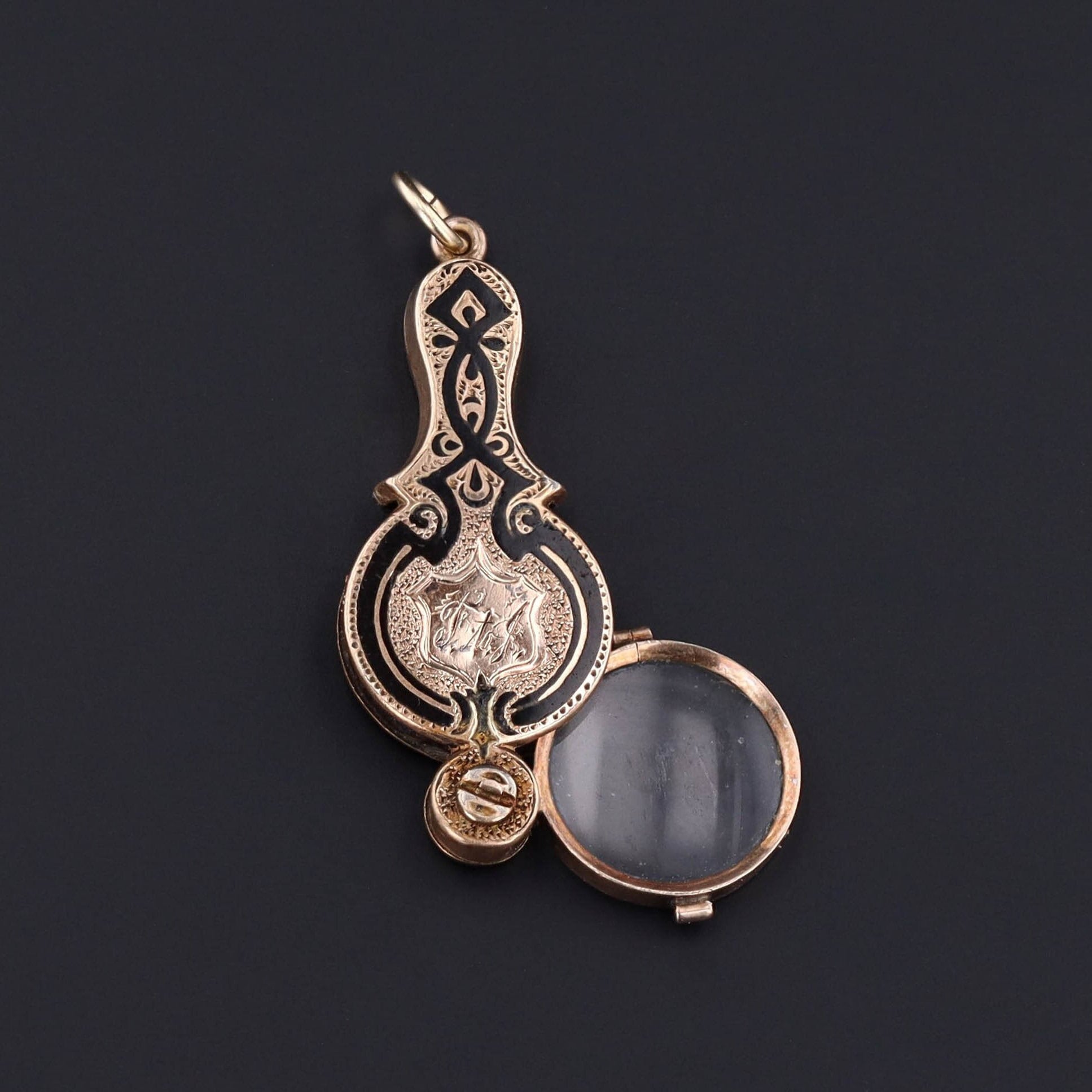 Antique Magnifying Glass Charm | Moveable Charm 