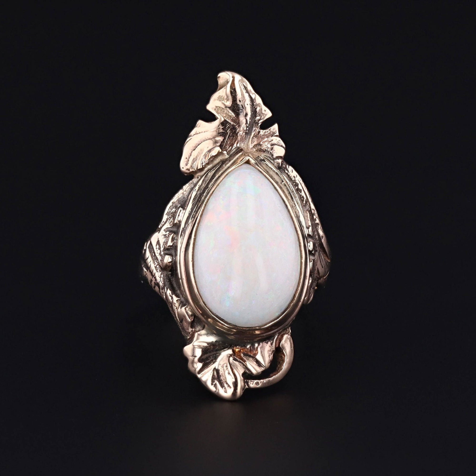 Antique Opal Ring | 10k Gold Opal Ring 