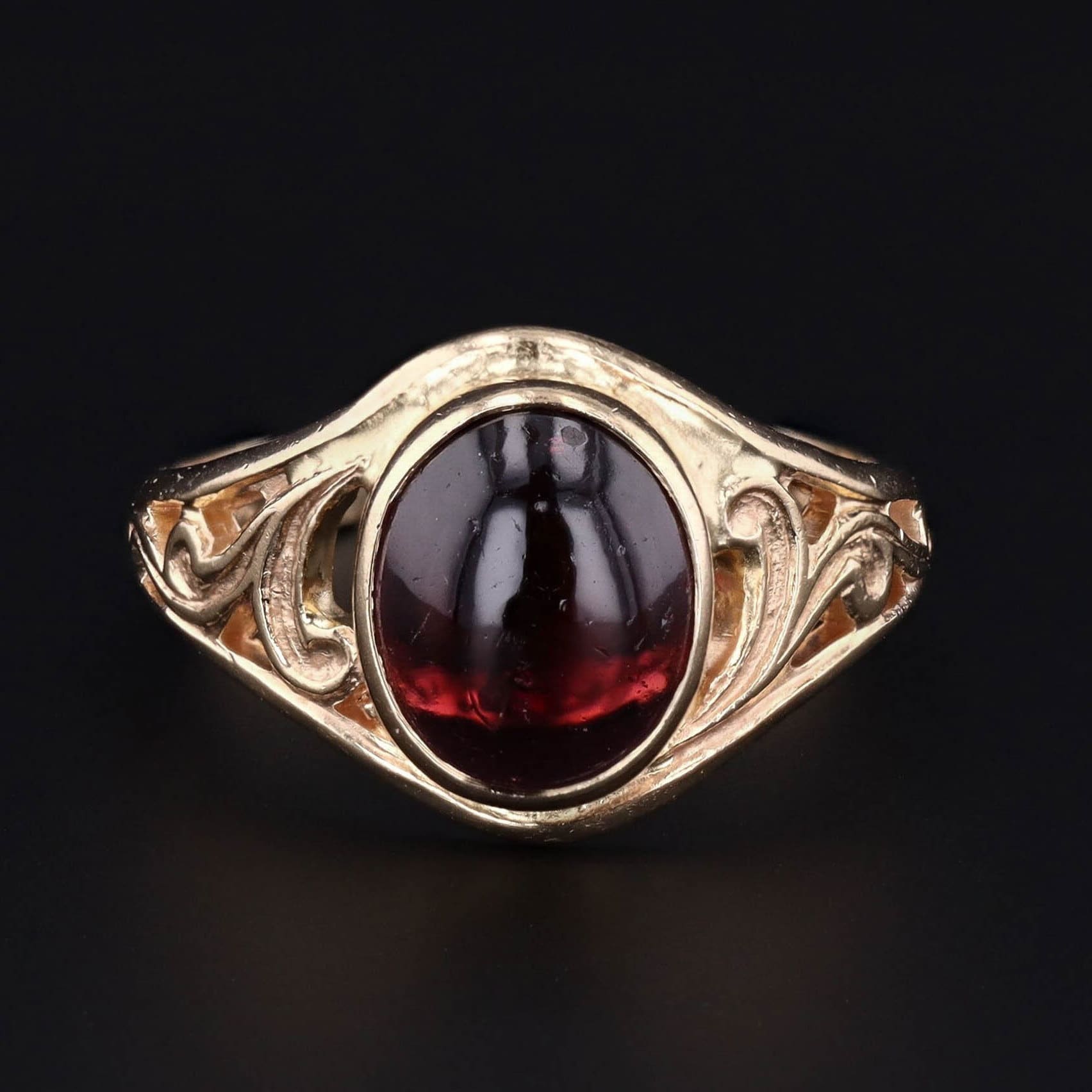 Garnet Ring | 14k Gold Ring 