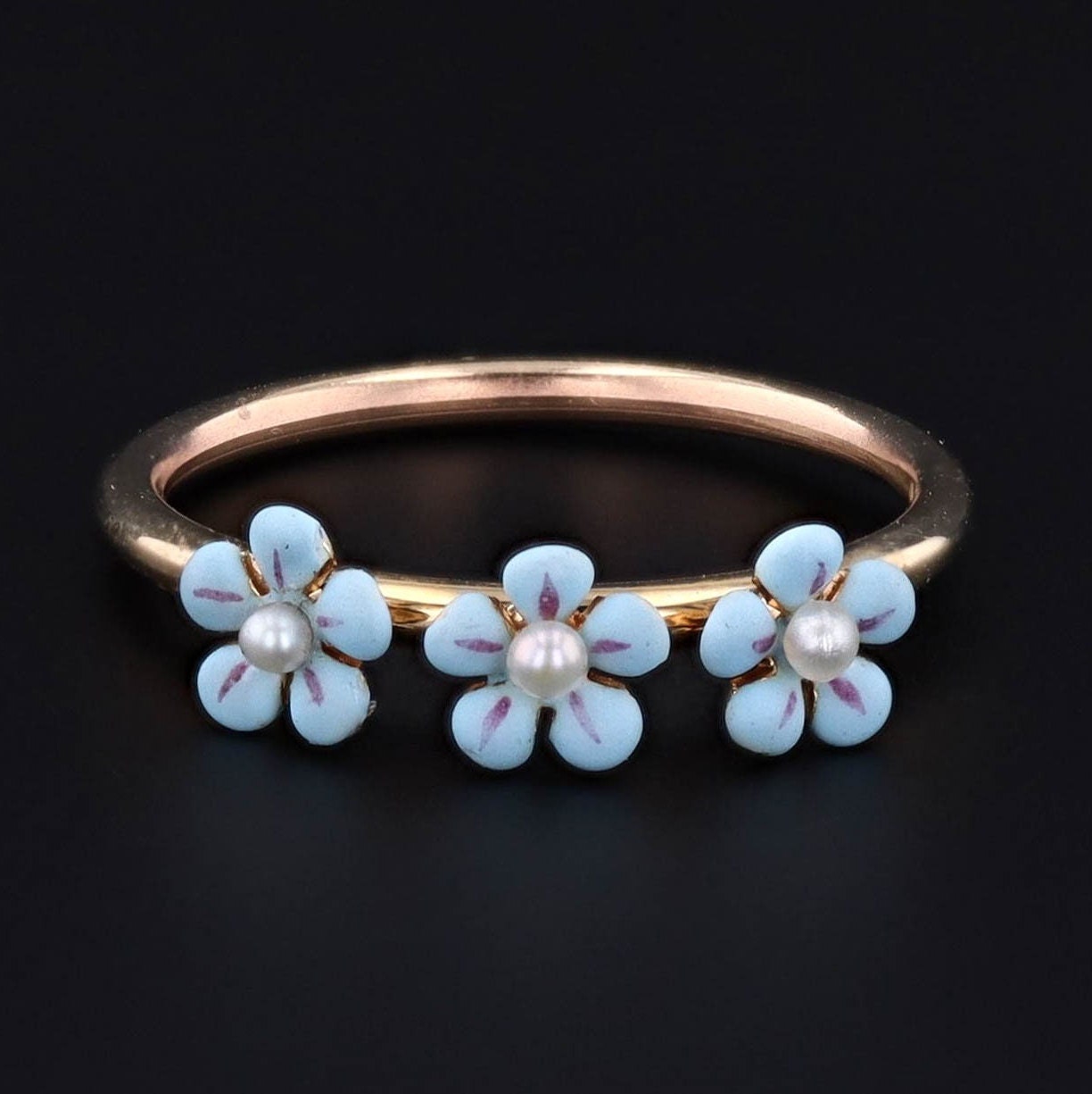 Forget-me-not Ring | Antique Flower Ring 