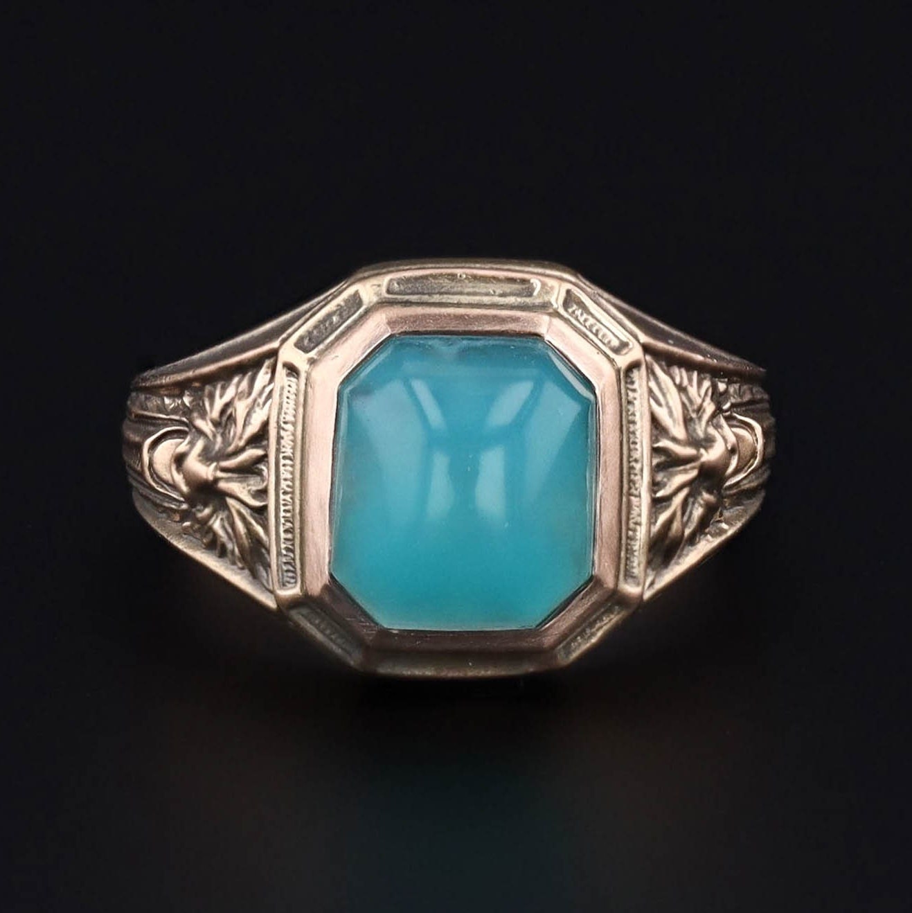 Green Man Ring | Gem Silica Ring 