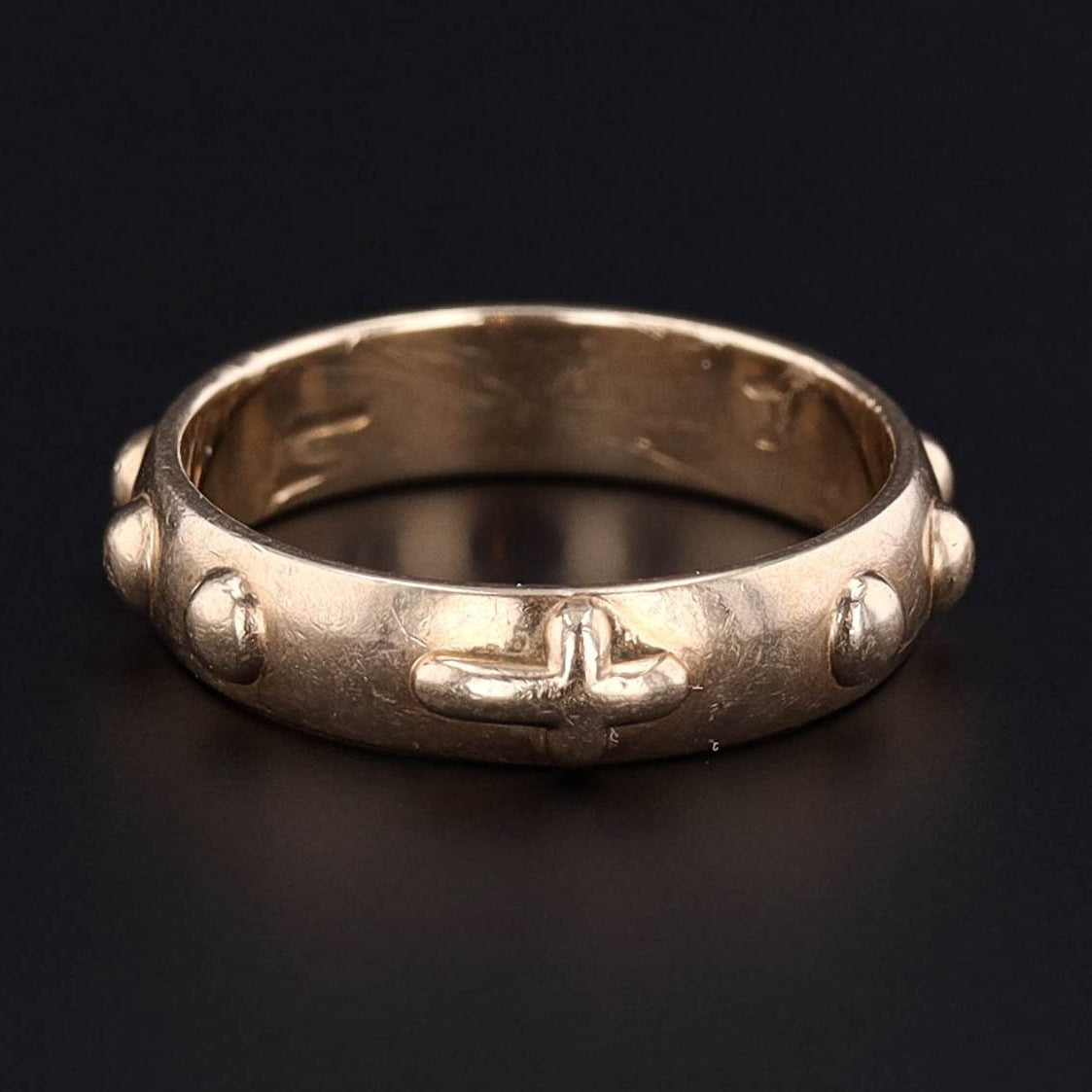 Vintage Cross Ring | 10k Gold Ring 