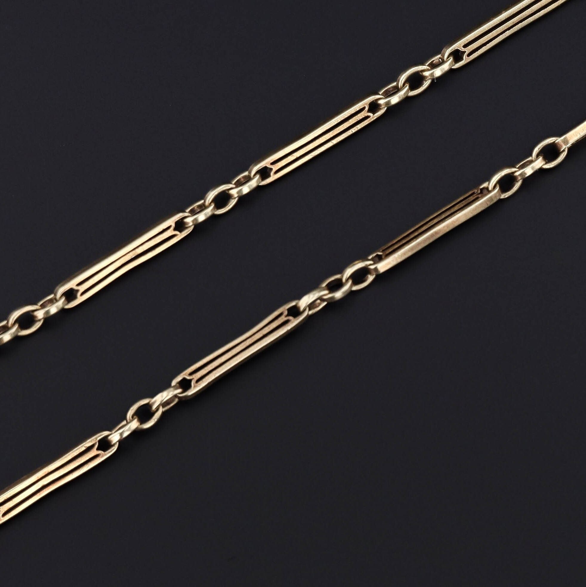 Antique Watch Chain | 14k Gold Watch Chain 