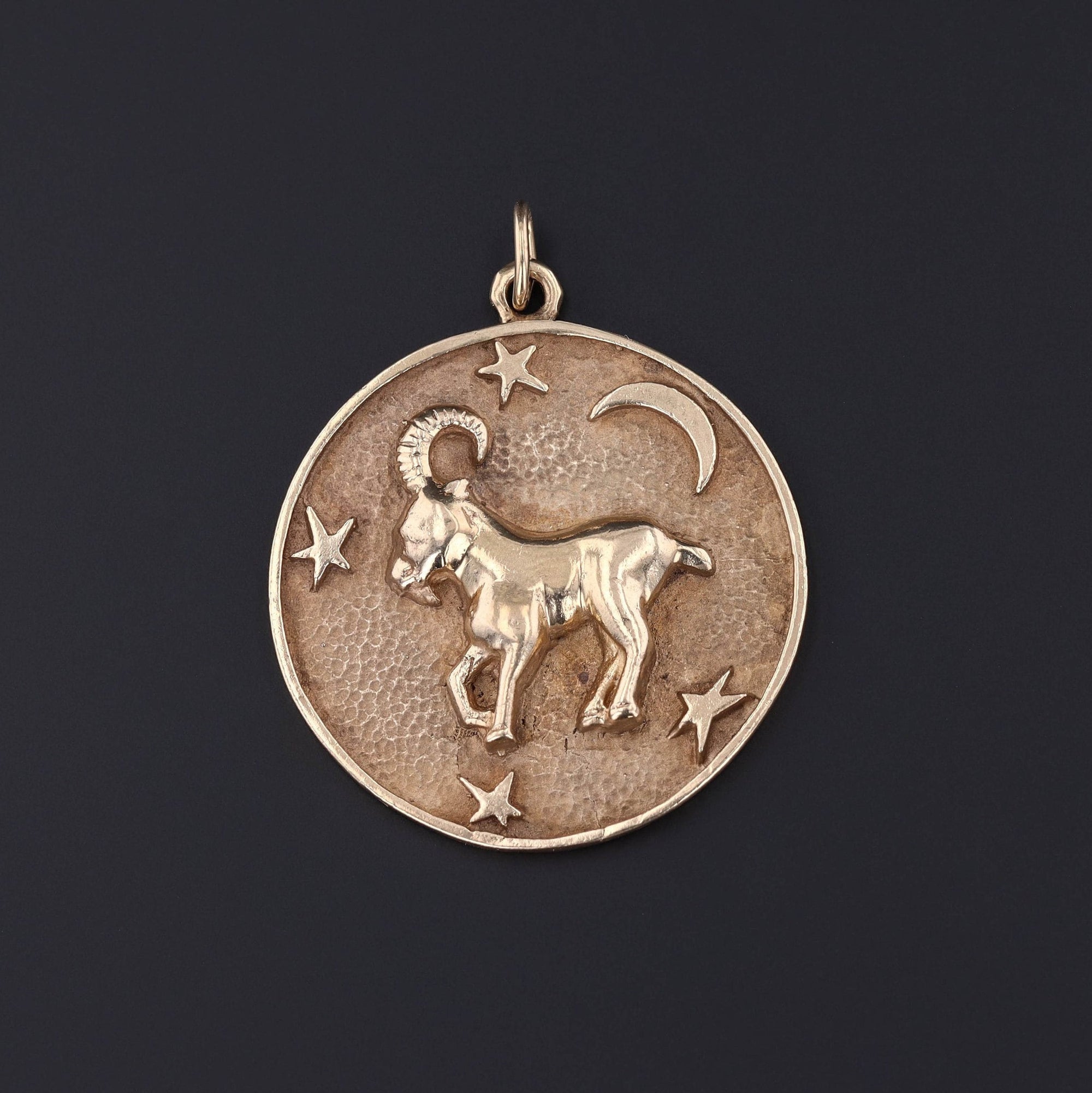 Vintage Aries Pendant | Zodiac Pendant 