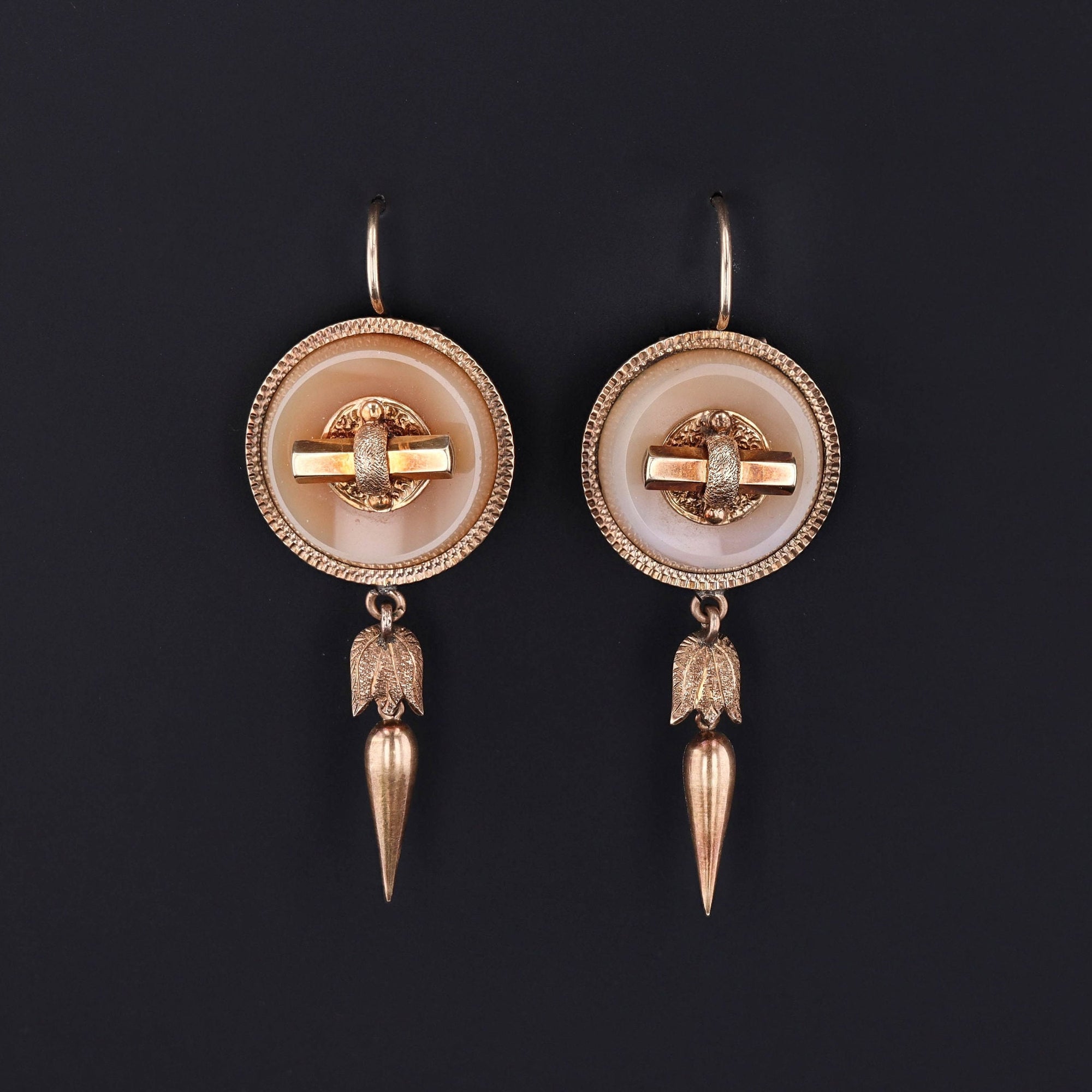Agate Earrings | 14k Gold & Agate Earrings 