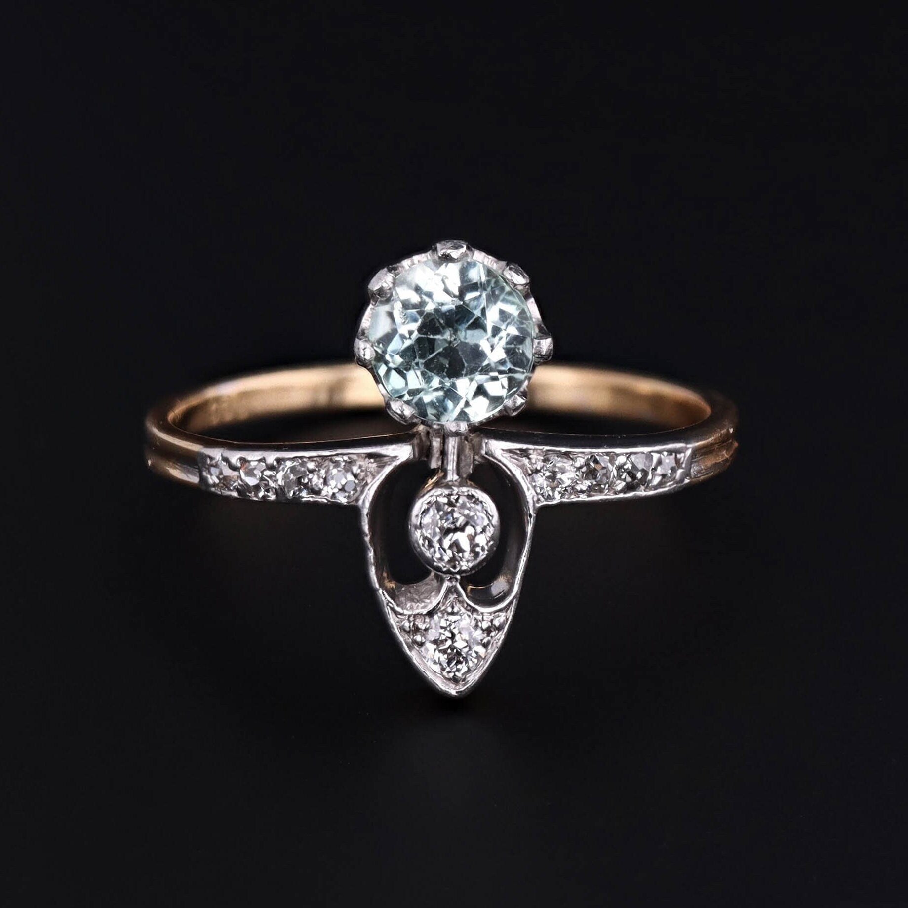 Aquamarine Ring | Aqua & Diamond Ring 