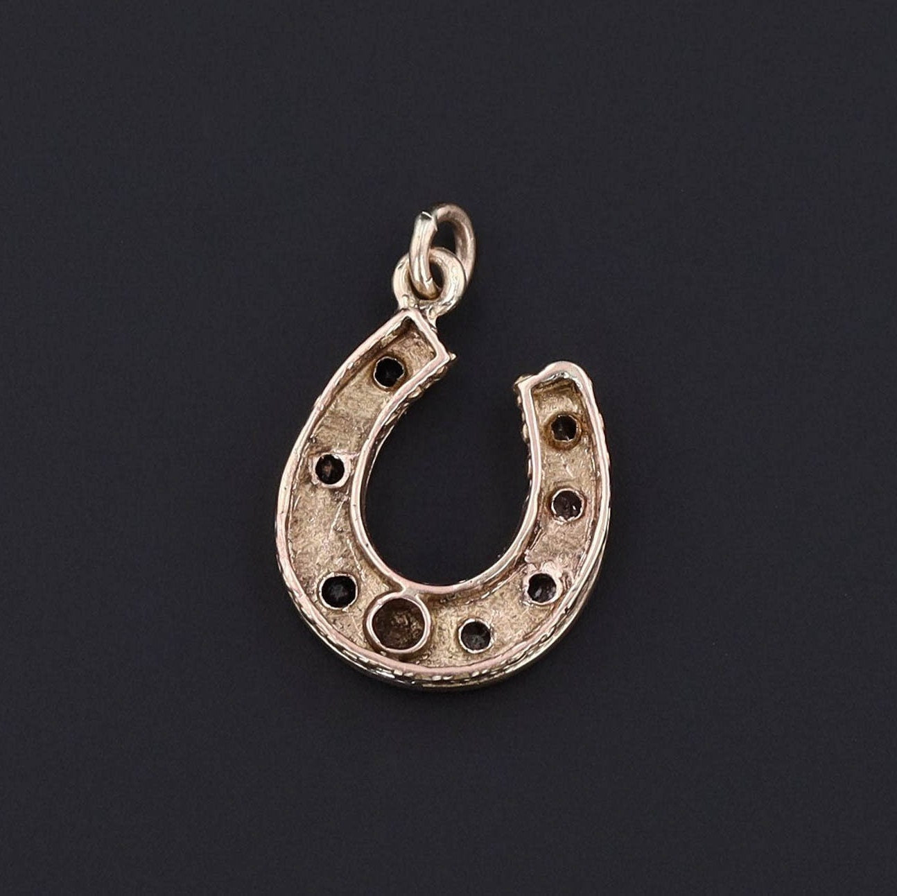 14K Gold Filled Charm Horseshoe, 4pc - InTheWorksBeads