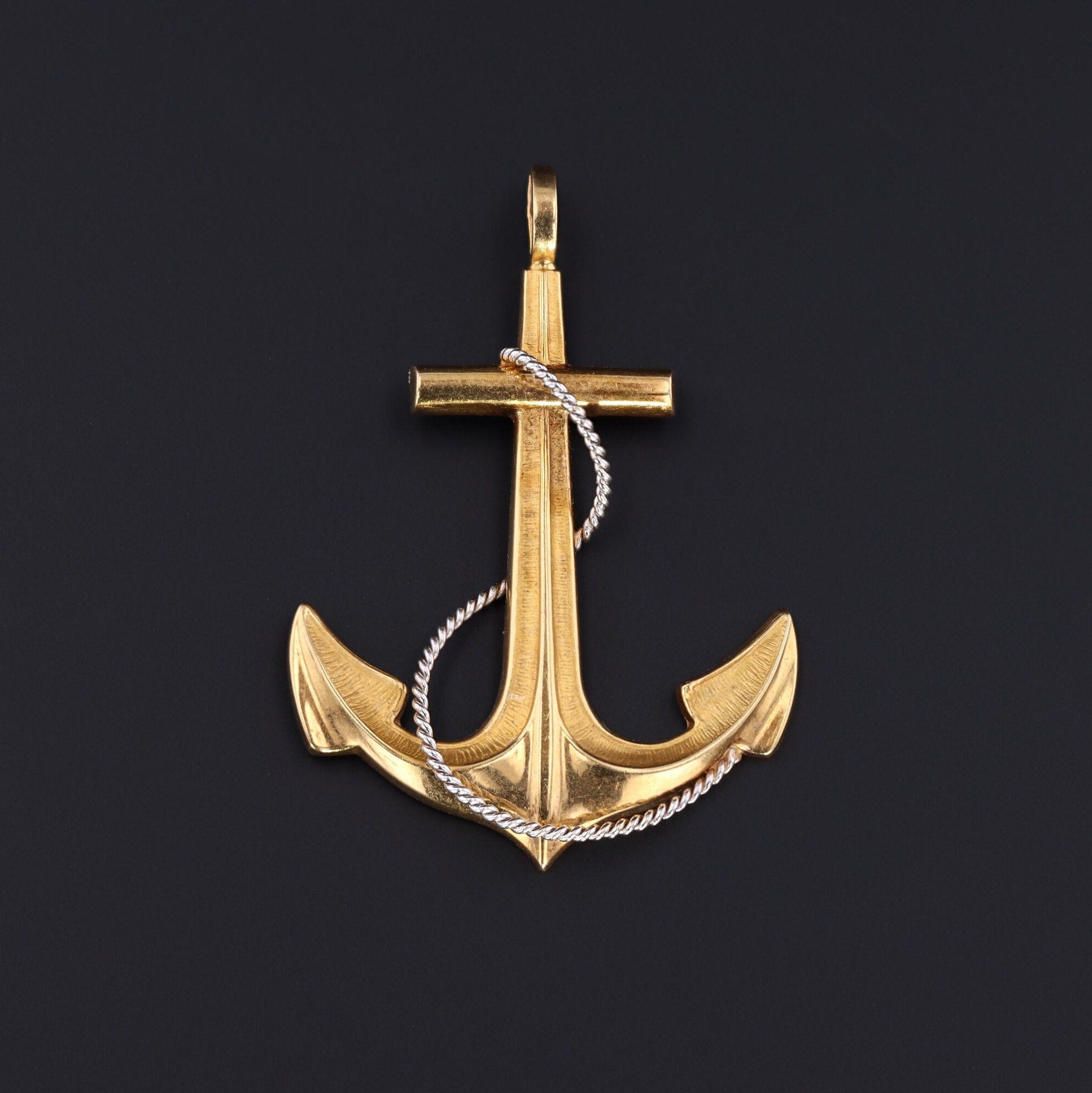 Large Anchor Charm | Gold Anchor Charm 