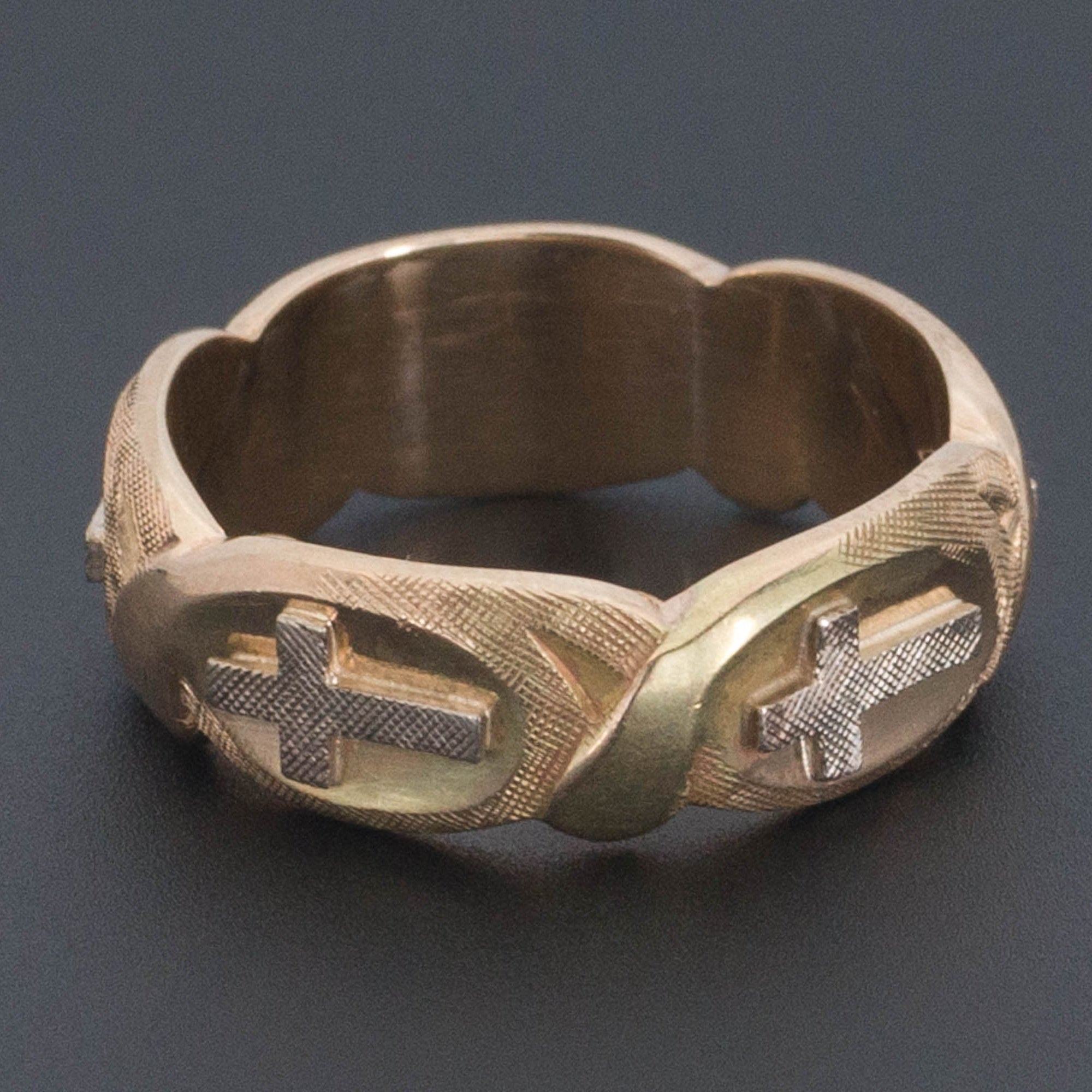 Vintage Cross Ring | 14k Gold Ring 