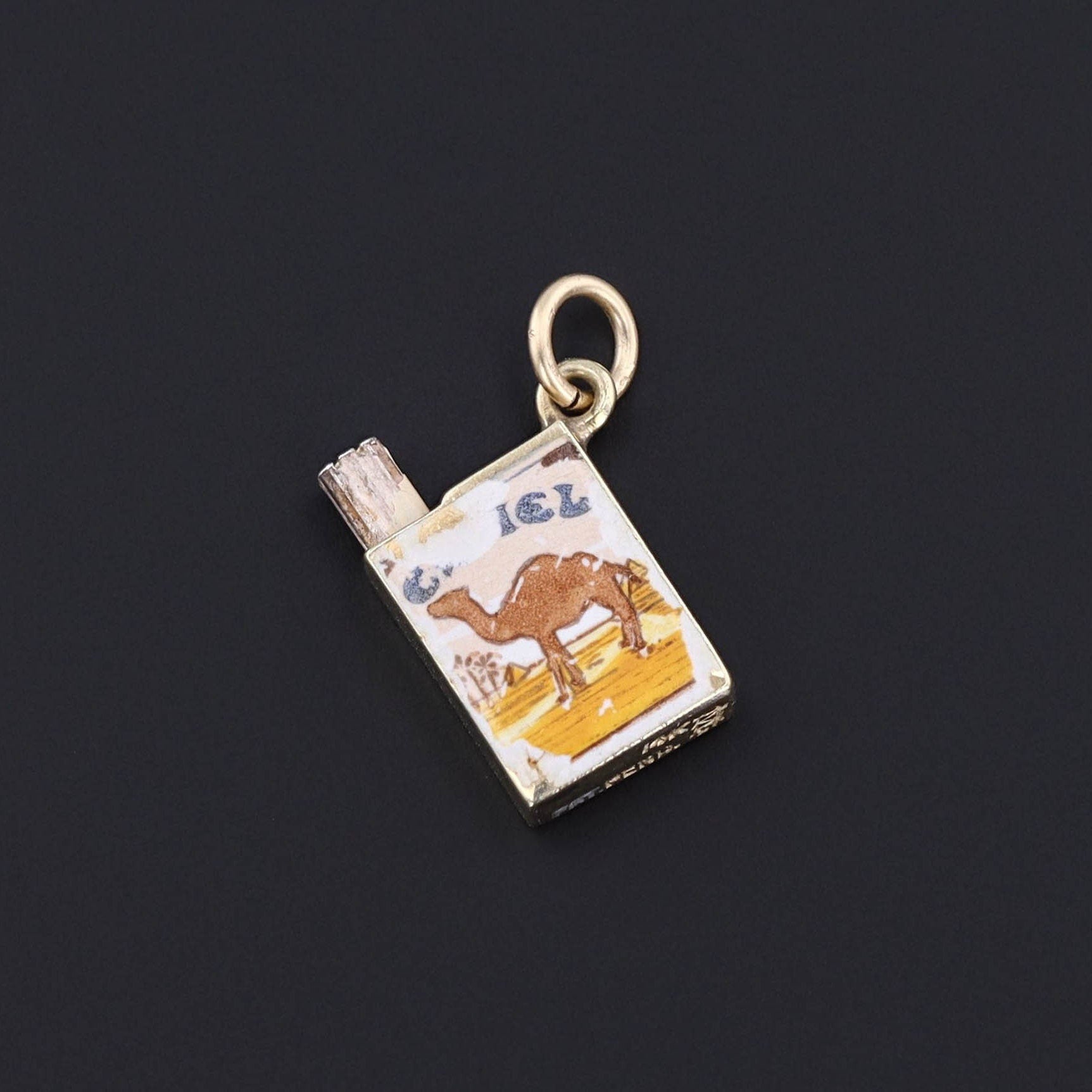 Cigarette Charm | Vintage Camel Cigarette Charm 