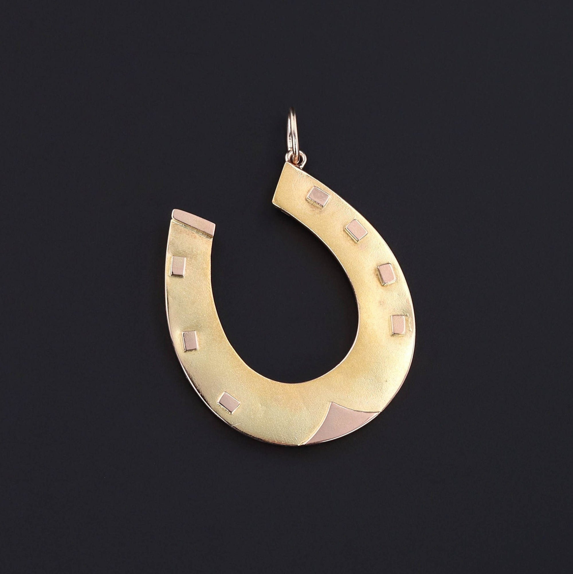 Horseshoe Pendant | 15ct Gold Pendant 