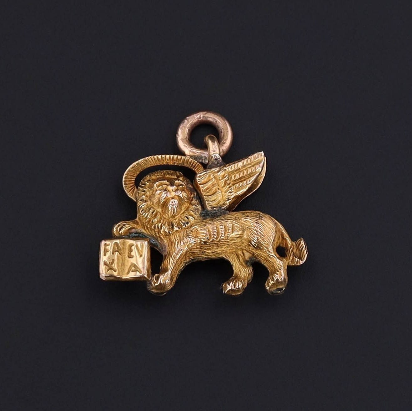 Saint Mark Charm | Winged Lion Charm 