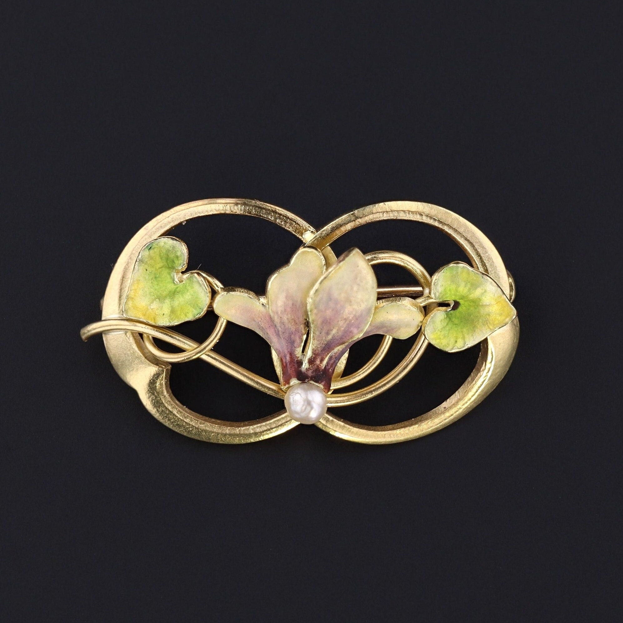 Cyclamen Brooch | Flower Pin 