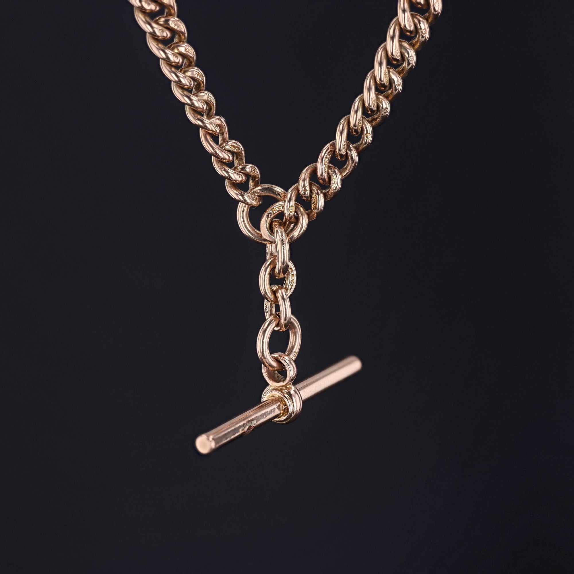 Gold Watch Chain | 9ct Gold Necklace 