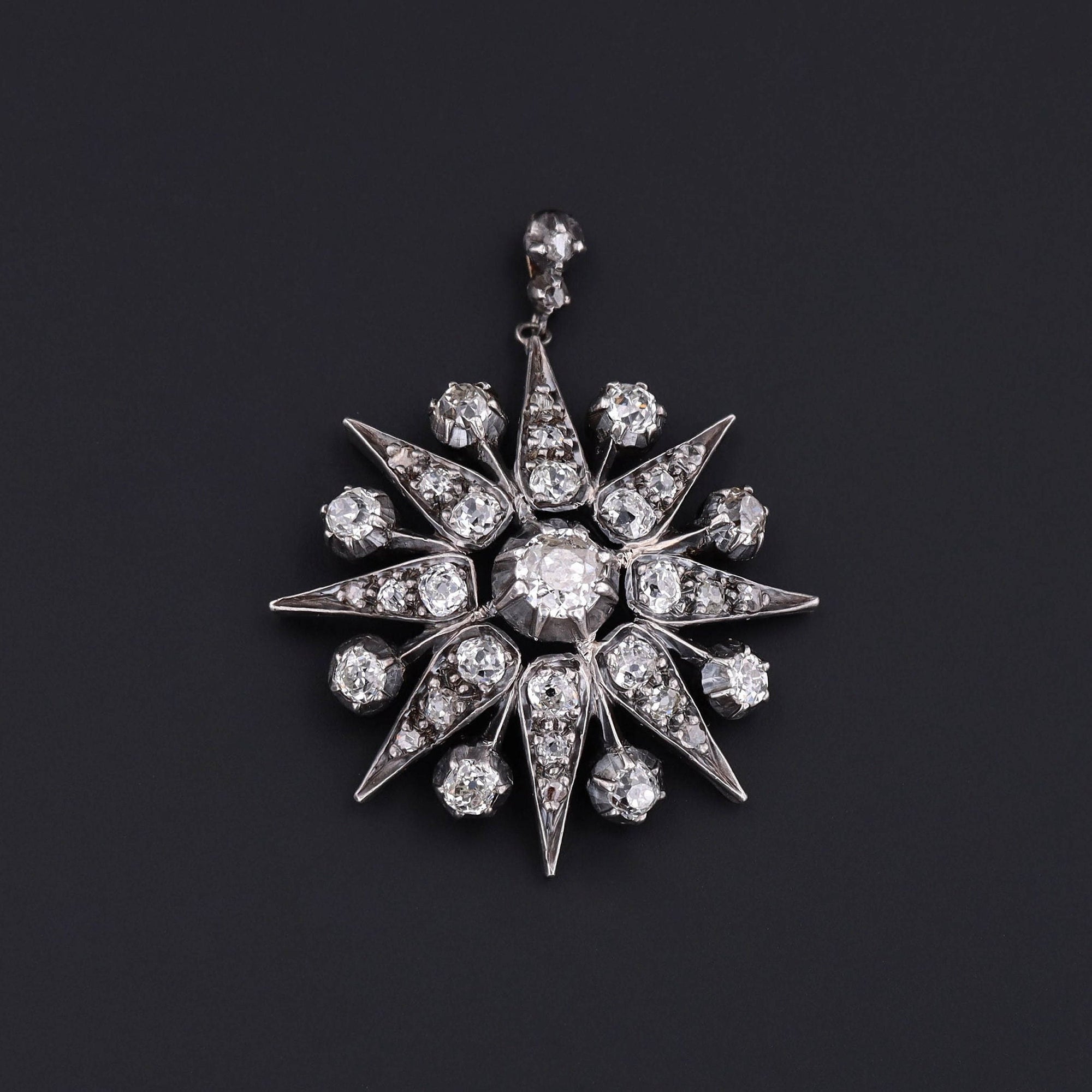 Antique Diamond Star Pendant | Antique Pendant 
