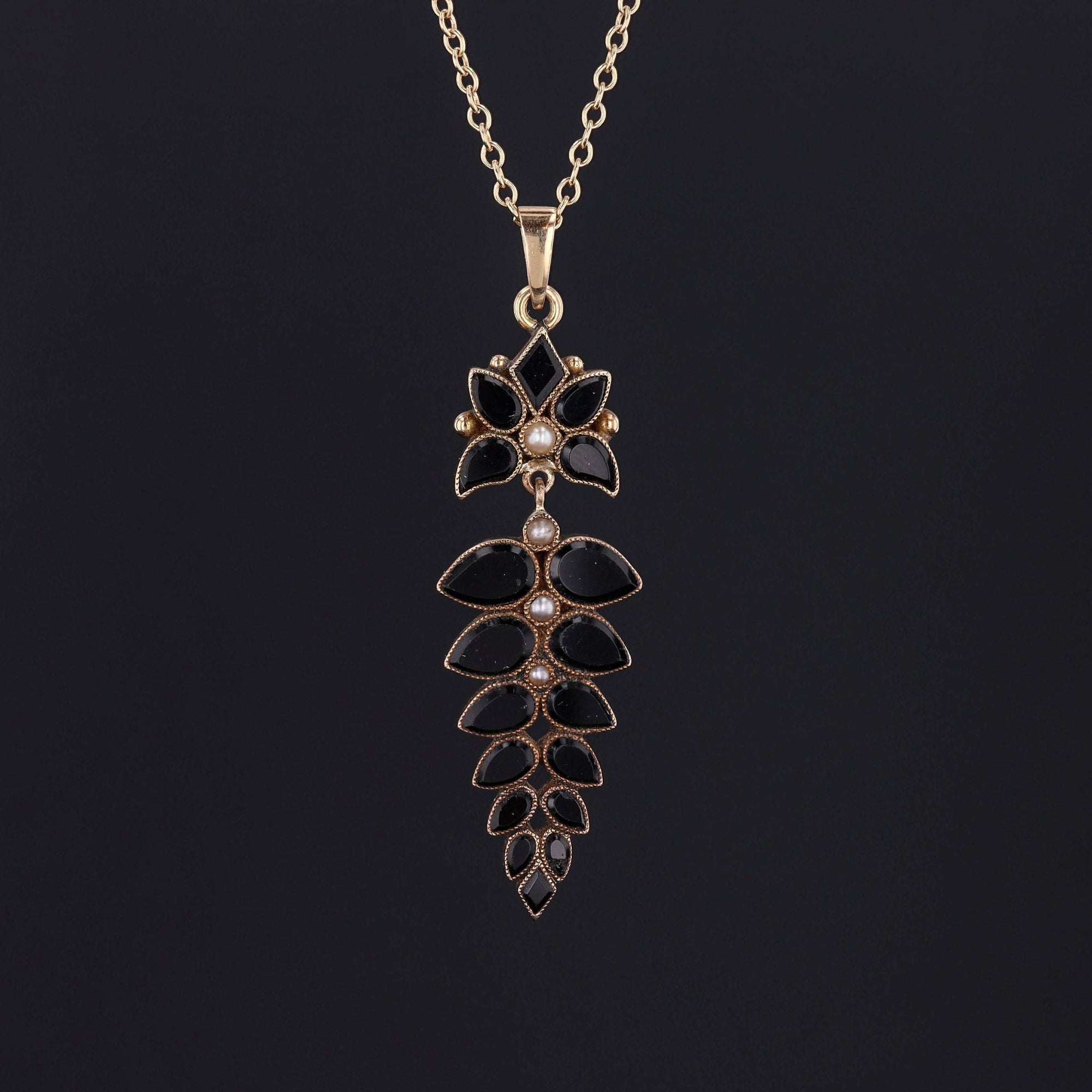 Onyx Necklace | Fern Necklace 