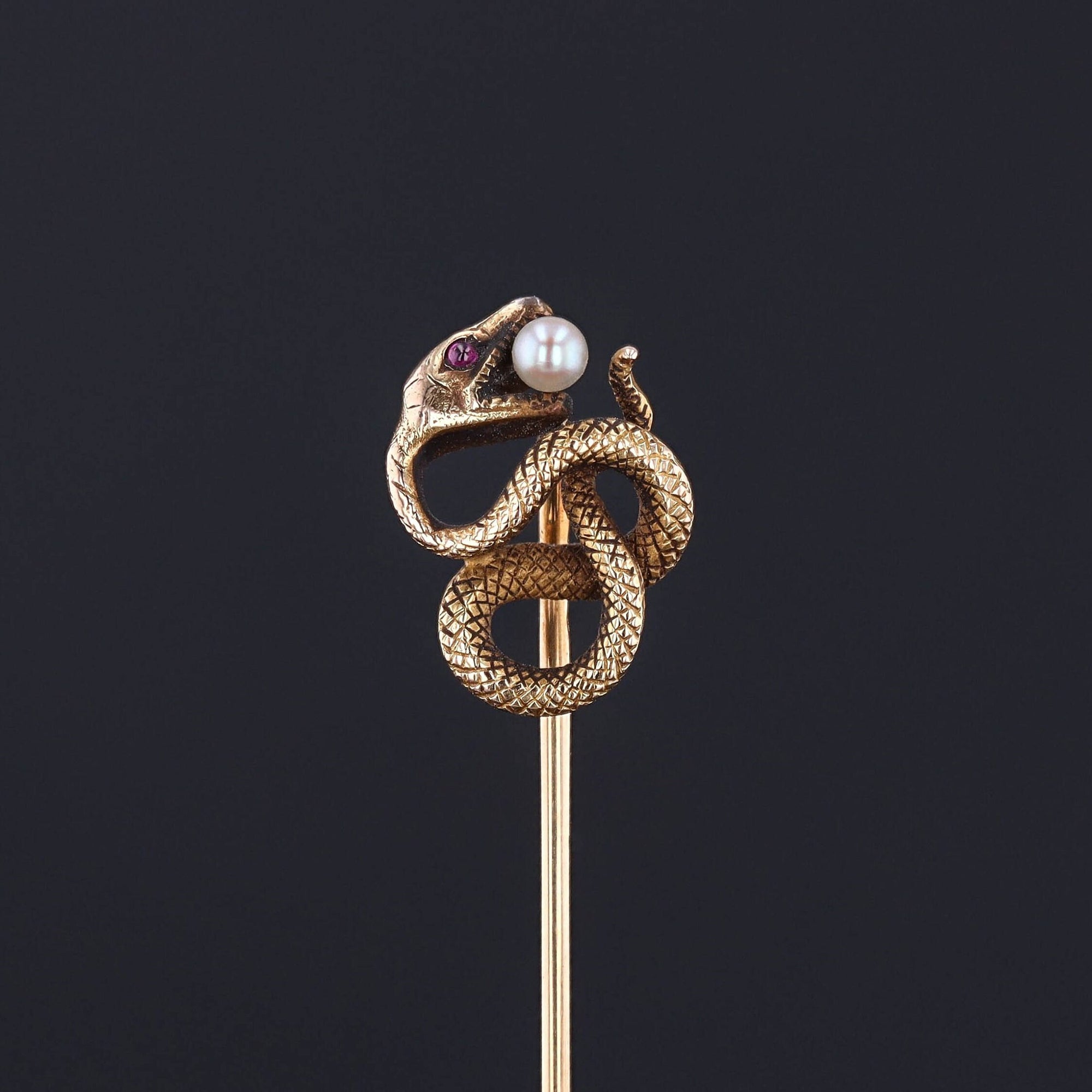 Snake Stickpin | Antique Stickpin 