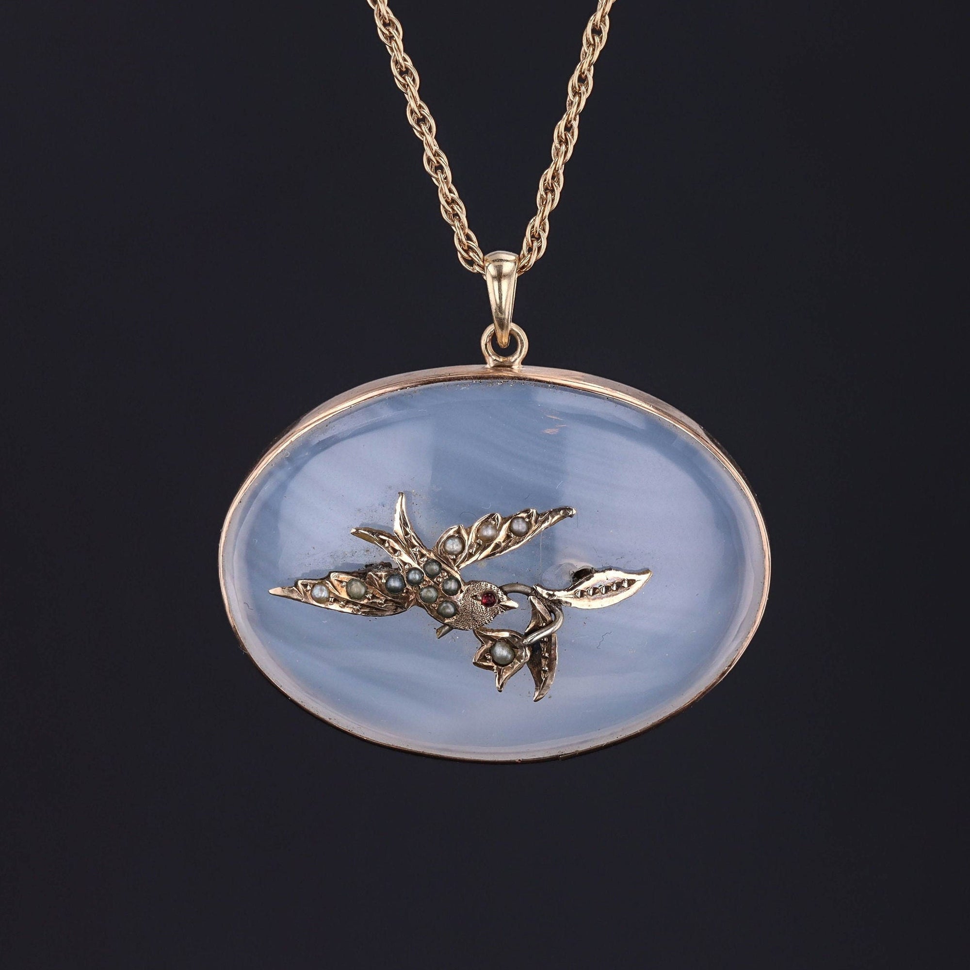 Bird Pendant | Antique Necklace 