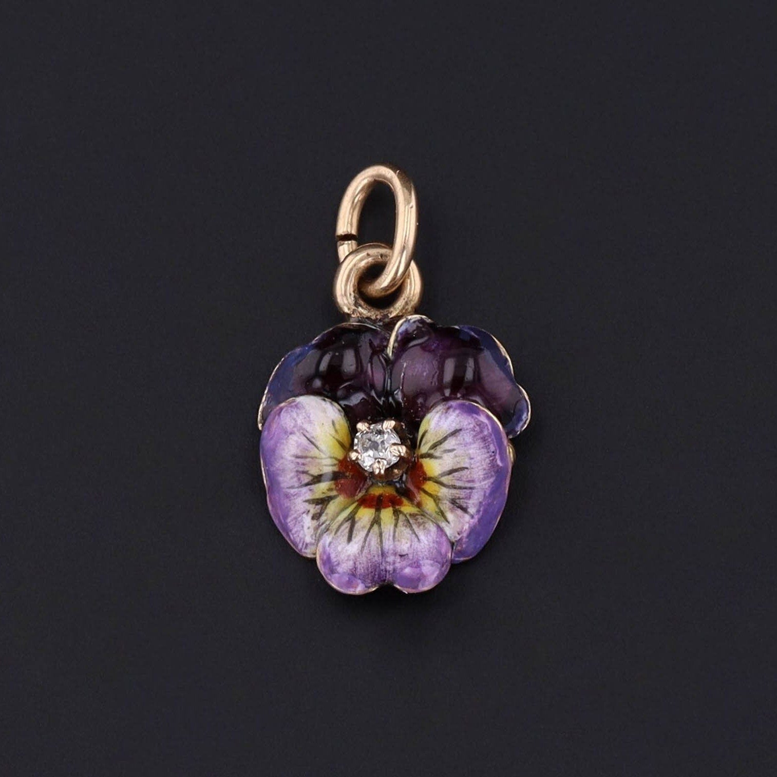 Pansy Charm | Flower Pendant 