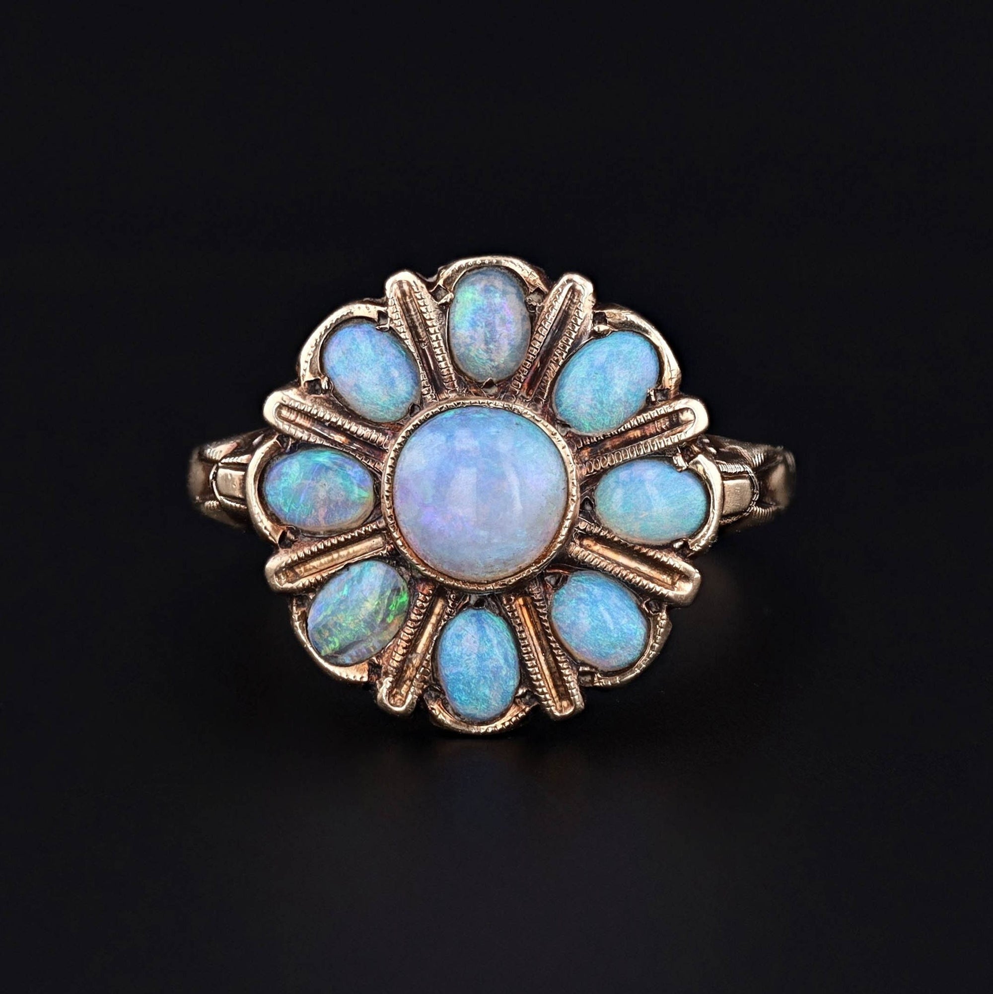Opal Cluster Ring | Vintage Ring 