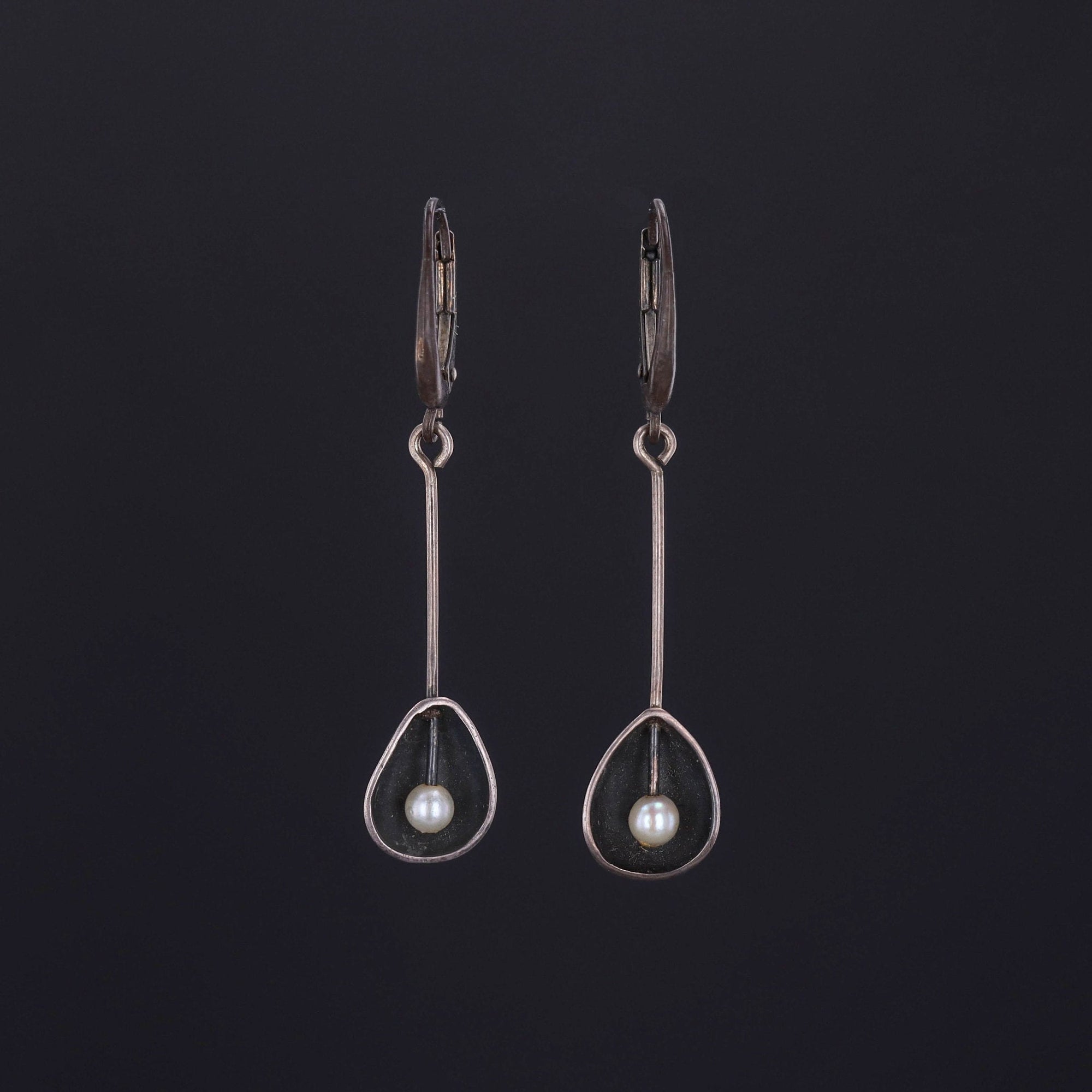 Modernist Earrings | Silver Earrings 