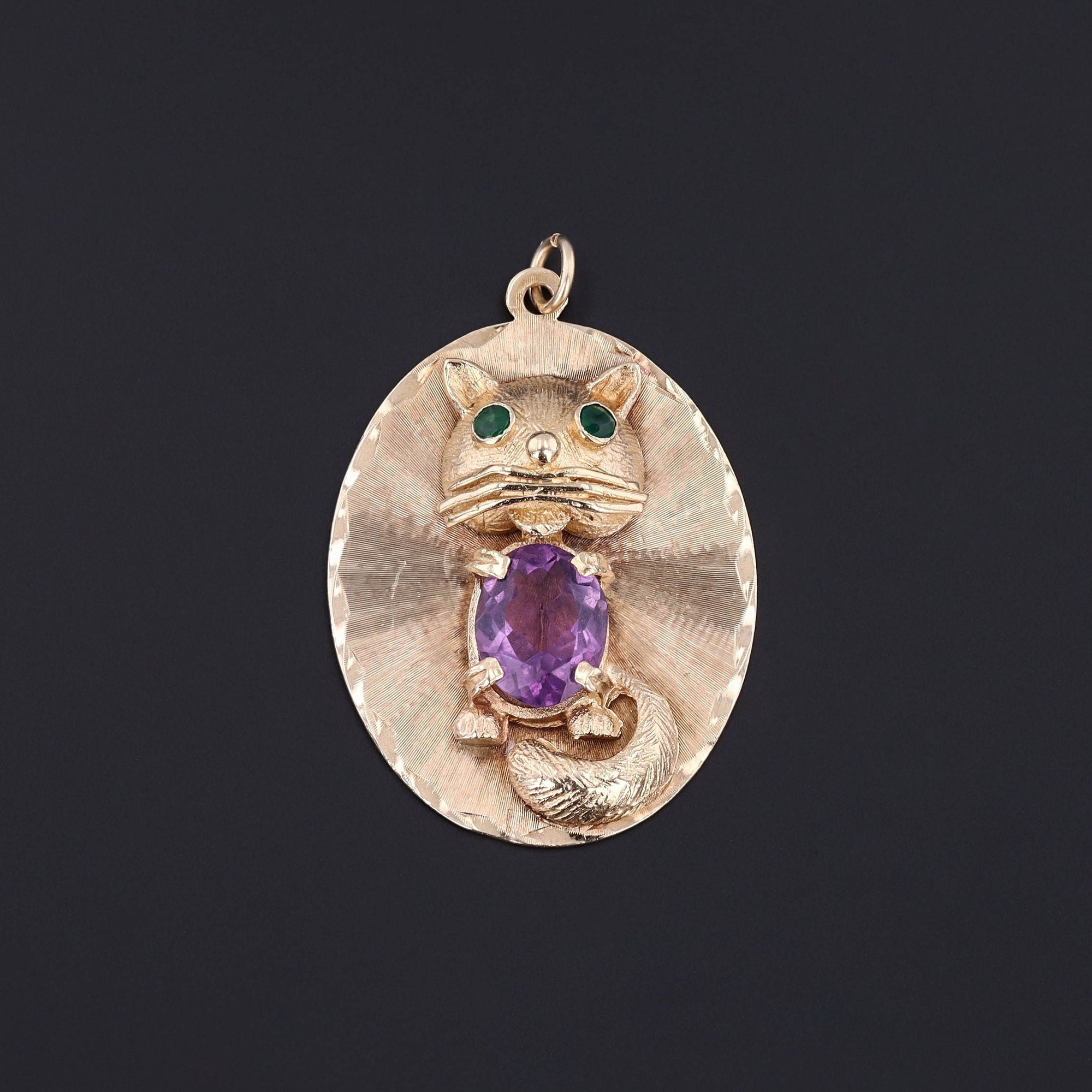 Cat Pendant | Amethyst Pendant 