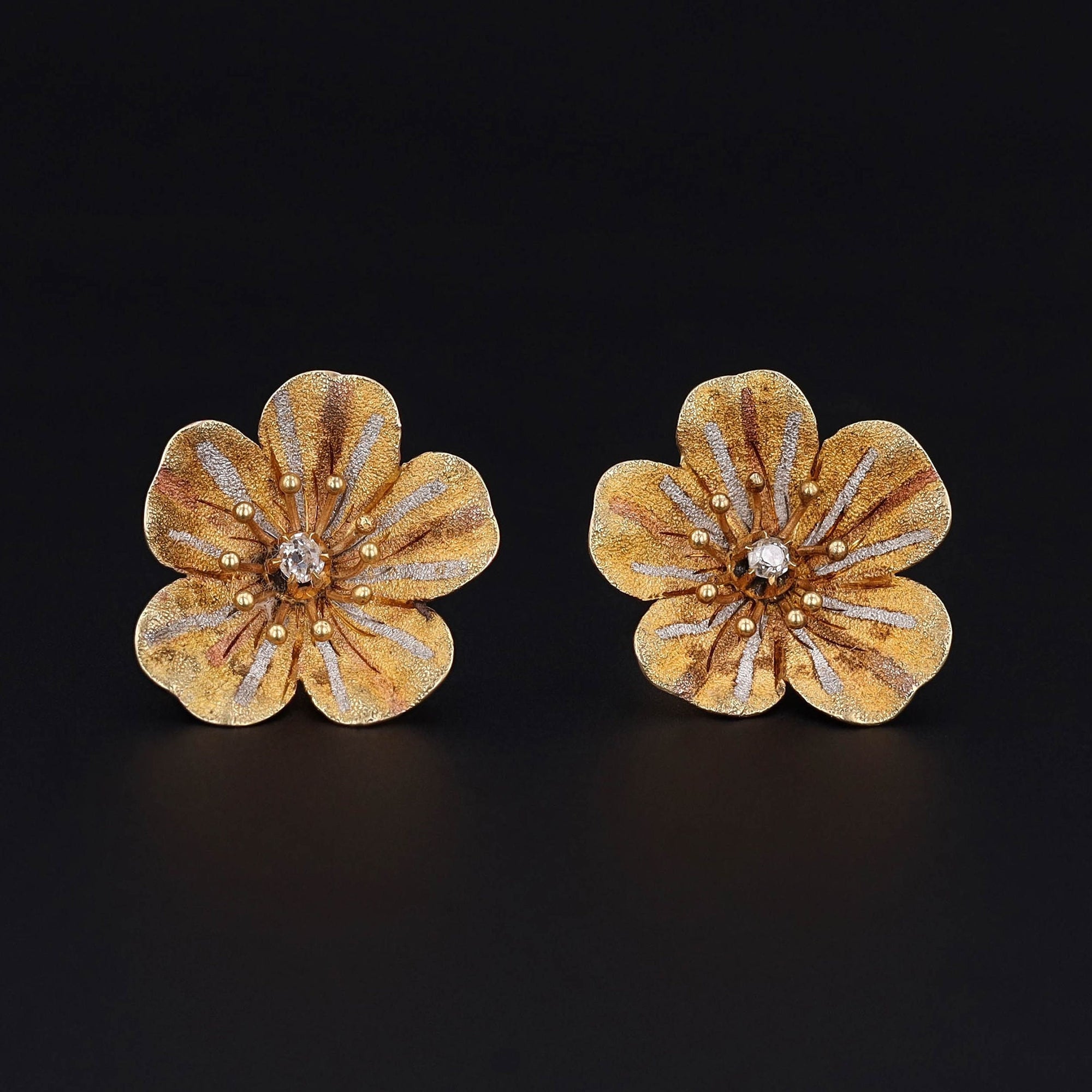 Flower Earrings | Antique Earrings 