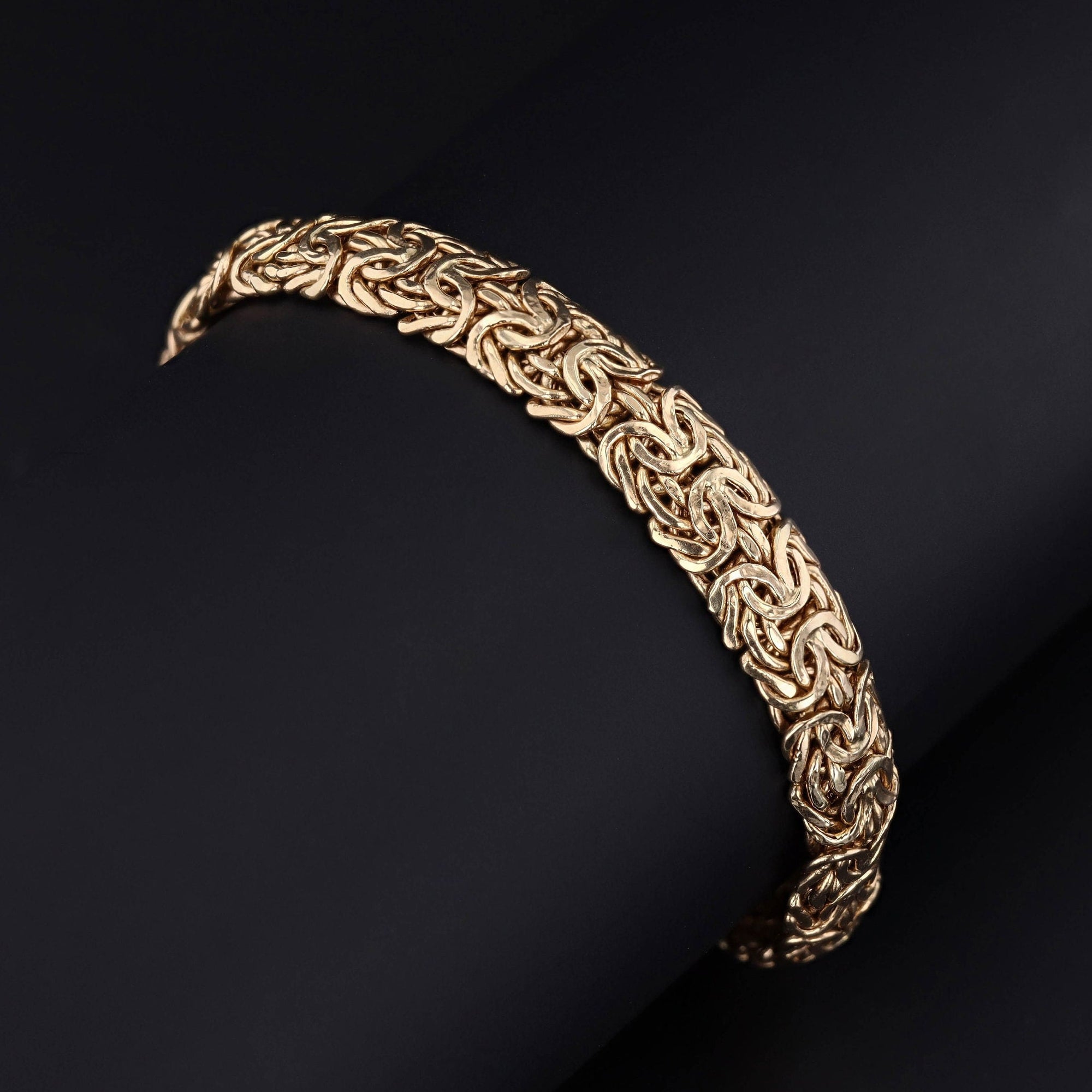 Byzantine Link Bracelet | 14k Gold Bracelet 